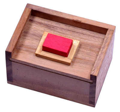 Logoplay Holzspiele Spiel, Der rote Stein - 3D Puzzle - Knobelspiel im HolzkastenHolzspielzeug