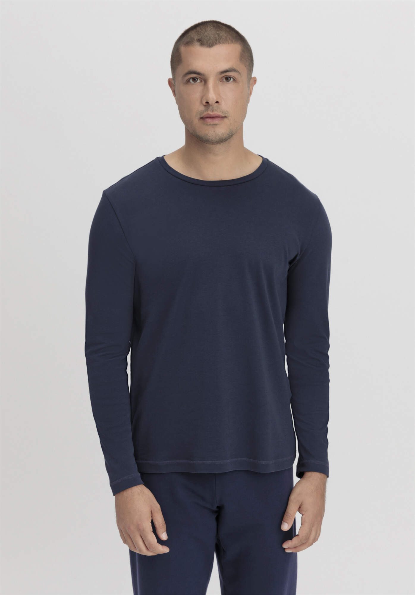 Hessnatur Pyjamaoberteil aus reiner Bio-Baumwolle (1-tlg)