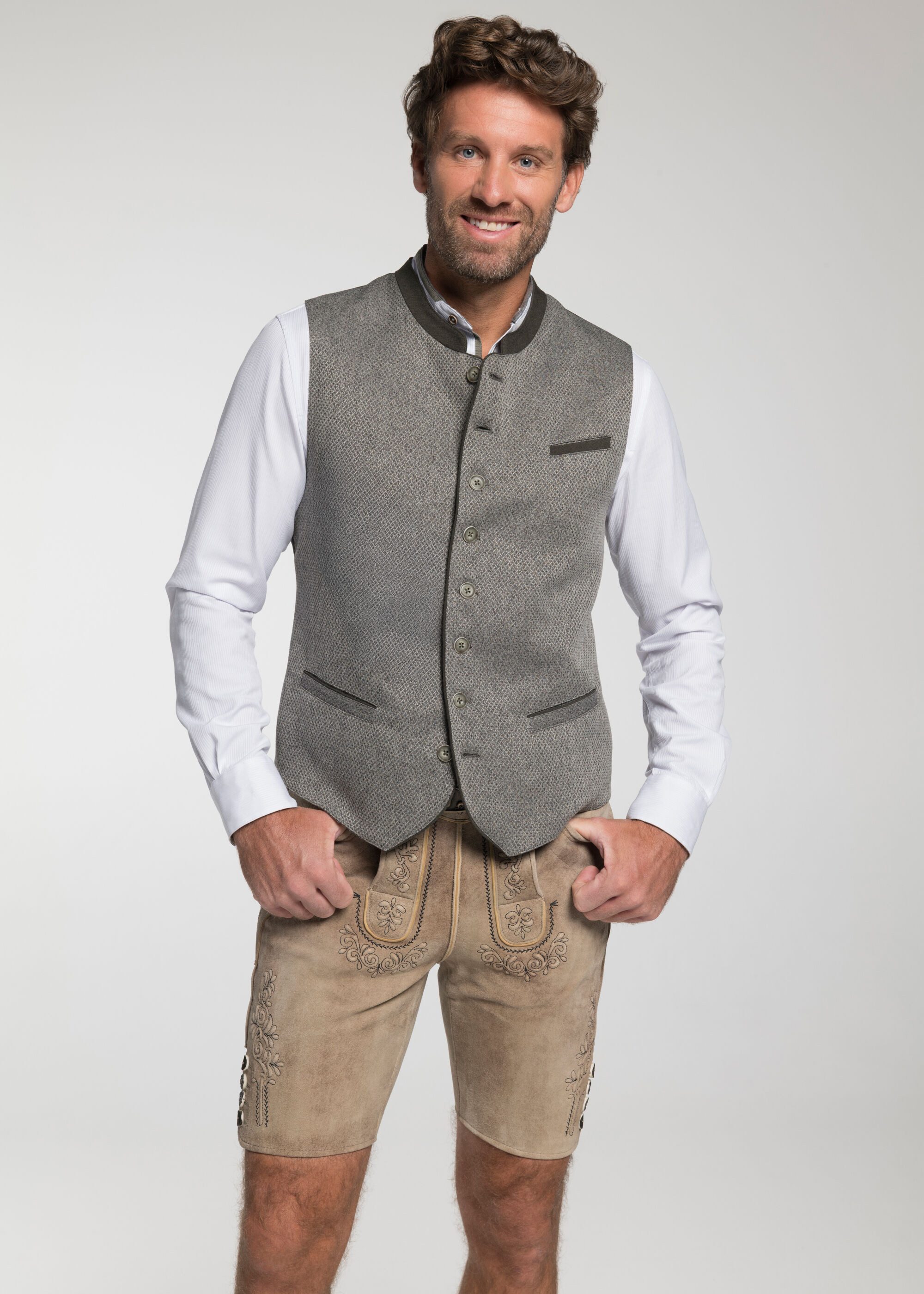 Spieth & Wensky Trachtenweste Günther (1-tlg) mit Stehkragen günstig online kaufen