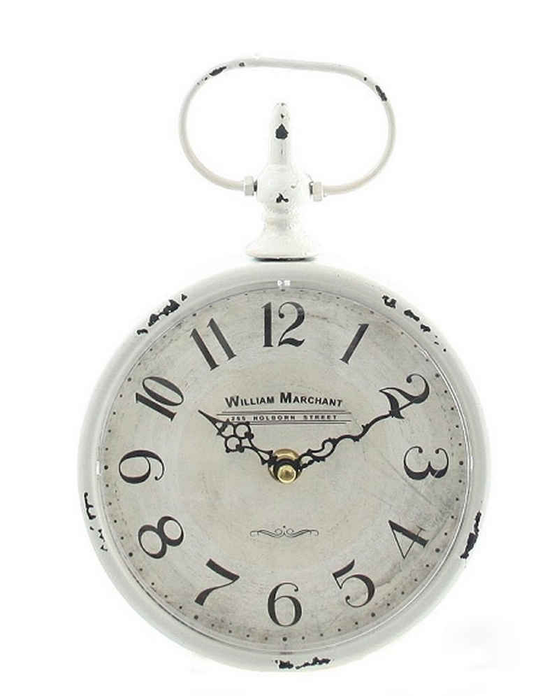 LB H&F Lilienburg Wanduhr Vintage Wanduhr Küchenuhr Lilienburg antik Shabby Chic Design Wand Wohnzimmer Boho Wohnzimmeruhr Uhr Wand Küche Flur Dekouhr Taschenuhr Stil Design modern Metall Retro Wanddeko Nostalgie nostalgisch Antikstil Landhaus Hygge Scandi Industrie Industrial Used Look