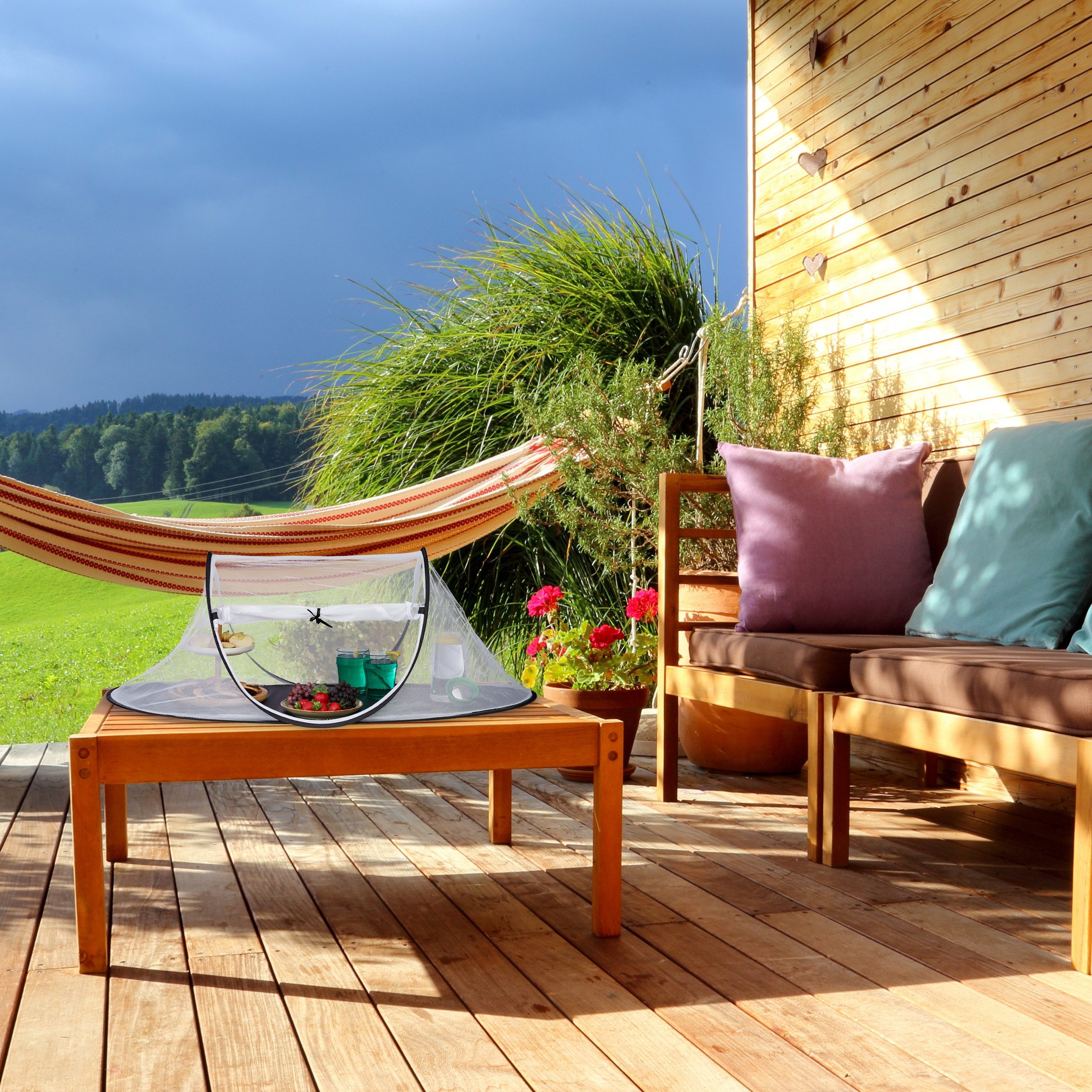 relaxdays Schutzhaube Fliegenhaube für Lebensmittel