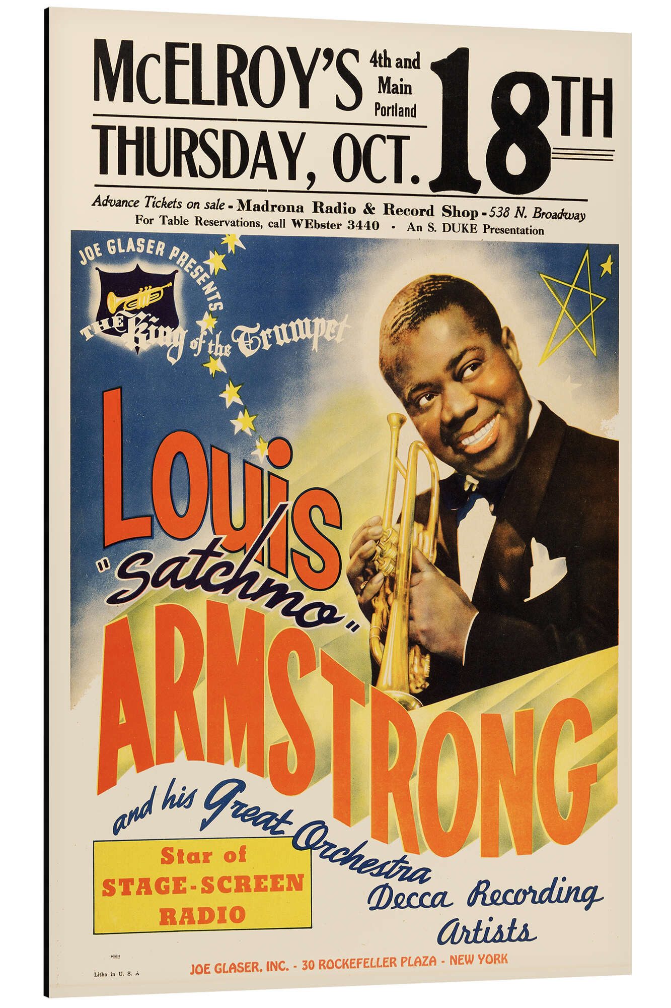 Alu-Dibond-Druck Vintage Entertainment Collection