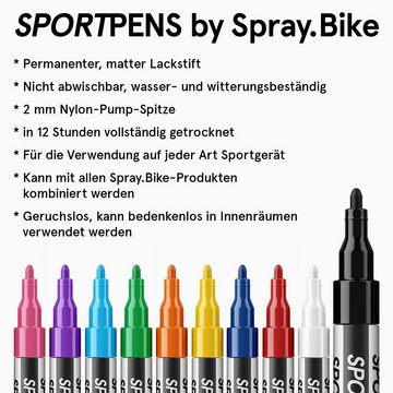 Spray.Bike Marker SportPens Acrylstift - wasserfester Lackmarker, deckender Multimarker
