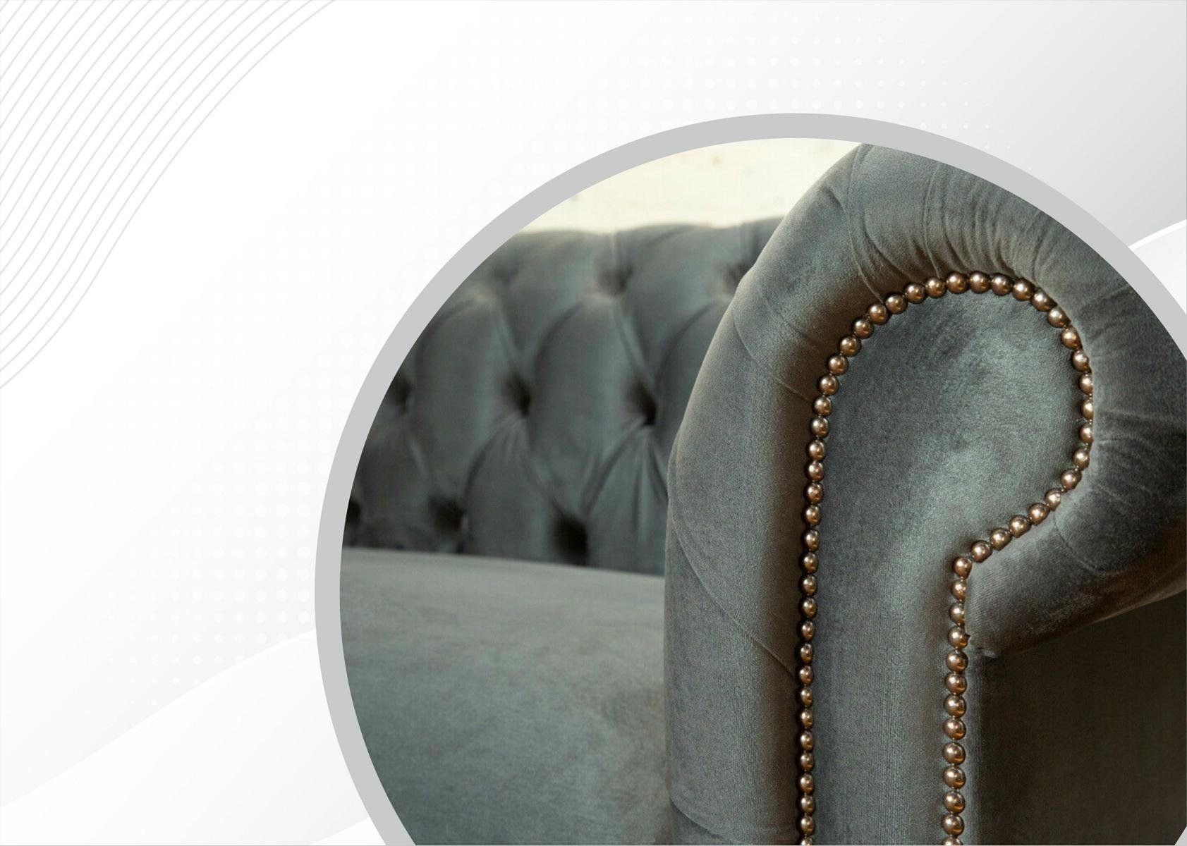 Design Couch cm 197 3 Sitzer JVmoebel Chesterfield Chesterfield-Sofa, Sofa
