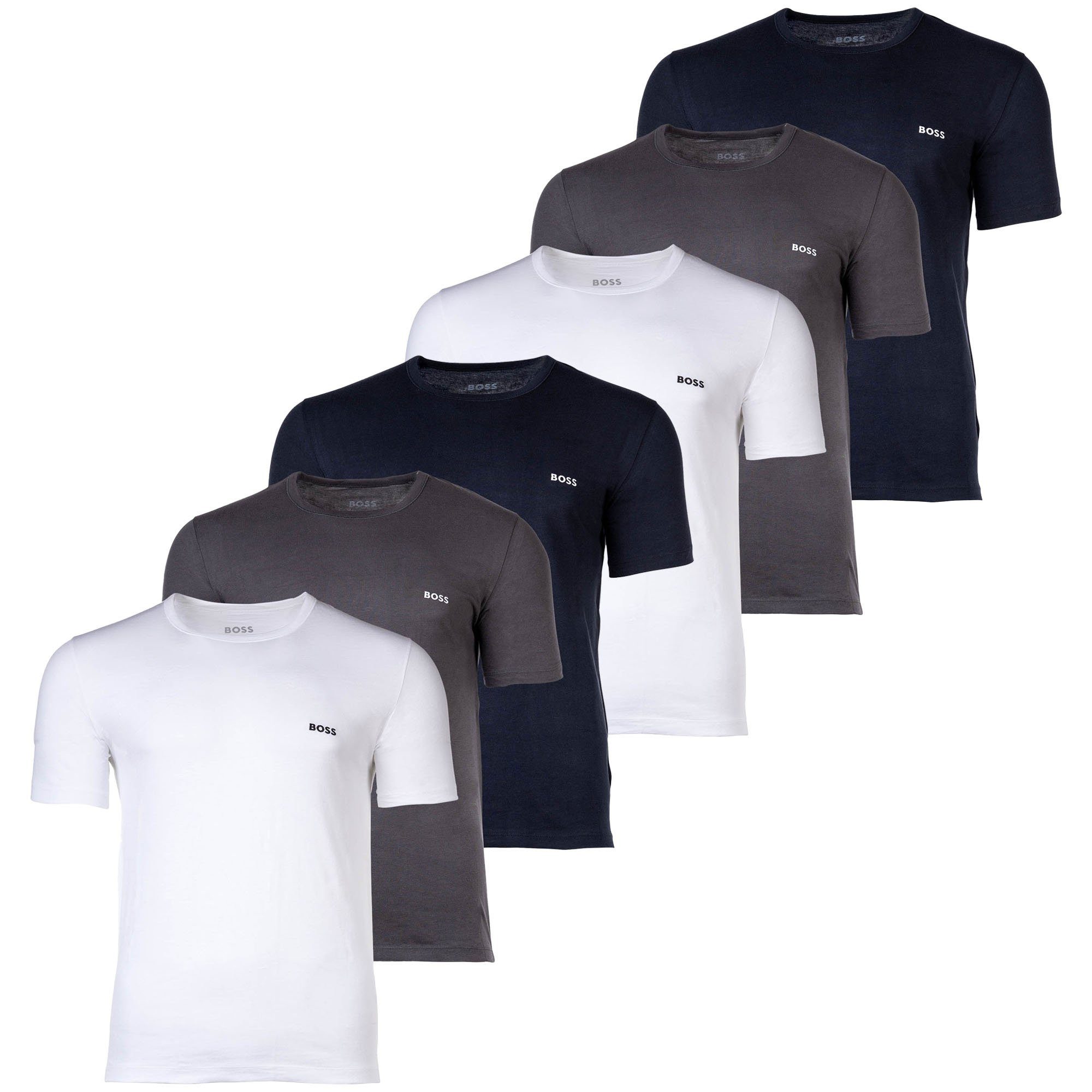 BOSS T-Shirt Herren T-Shirt 6er Pack günstig online kaufen