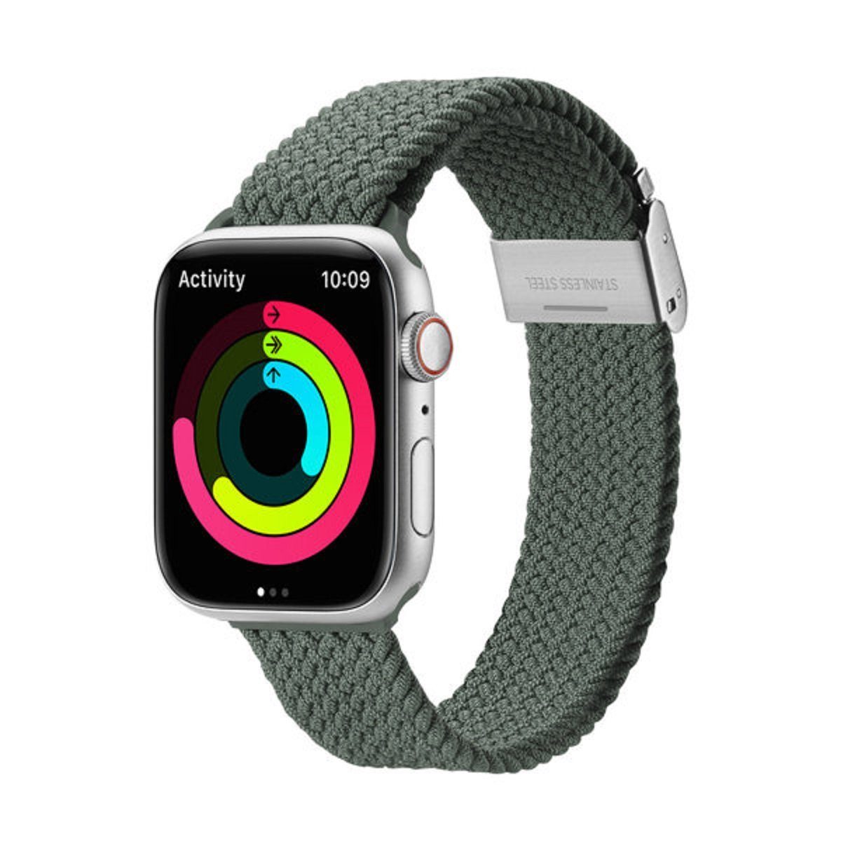 Dux Ducis Uhrenarmband Strap (Mixture II Version) Armband für Apple Watch) Schleifenarmband Grün