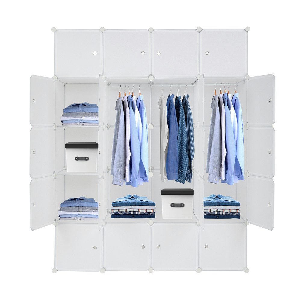 Bellavio Kleiderschrank Steckregal (142*47*178cm, 20-St., Tragbarer günstig online kaufen