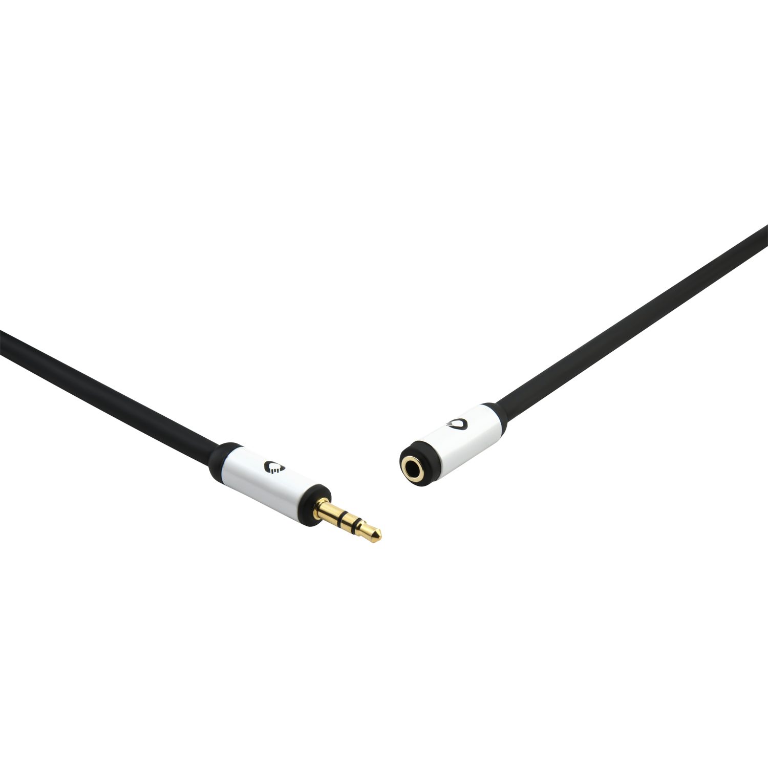 OEHLBACH i-Connect Jack EX Audiokabel 3,5 Klinke auf 3,5 Klinkenbuchse Audio-Kabel, 3,5 mm Klinke, 3,5mm Klinkenbuchse (300 cm), 24kt vergoldete Kontakte