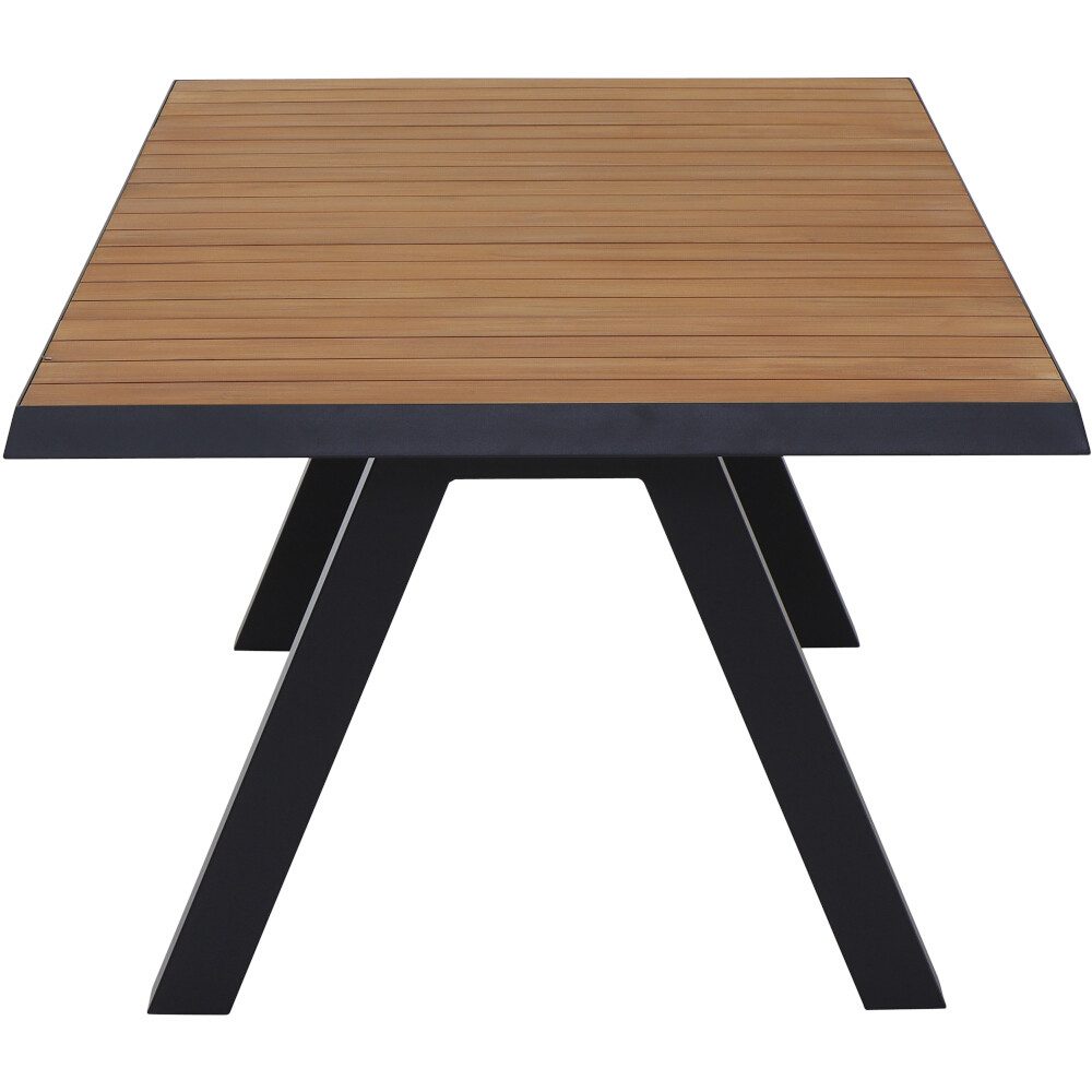 Siena Garden Gartentisch TIRANA Tisch 200x100cm anthrazit/Teak/Aluminium matt anthrazit