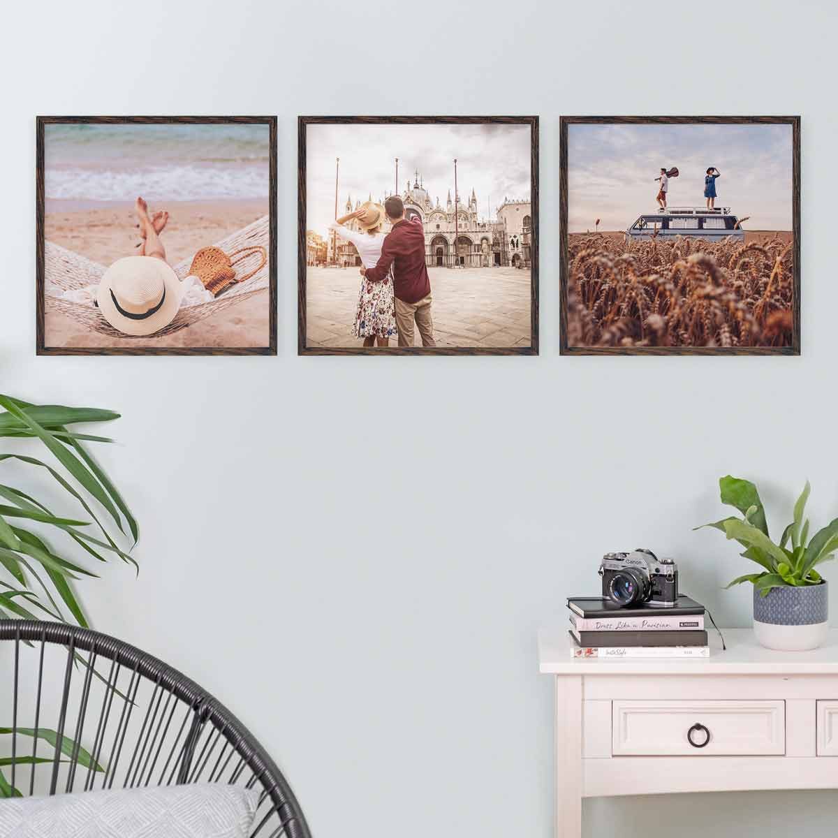 PHOTOLINI Bilderrahmen Bilderrahmen 3er Set 50x50 günstig online kaufen