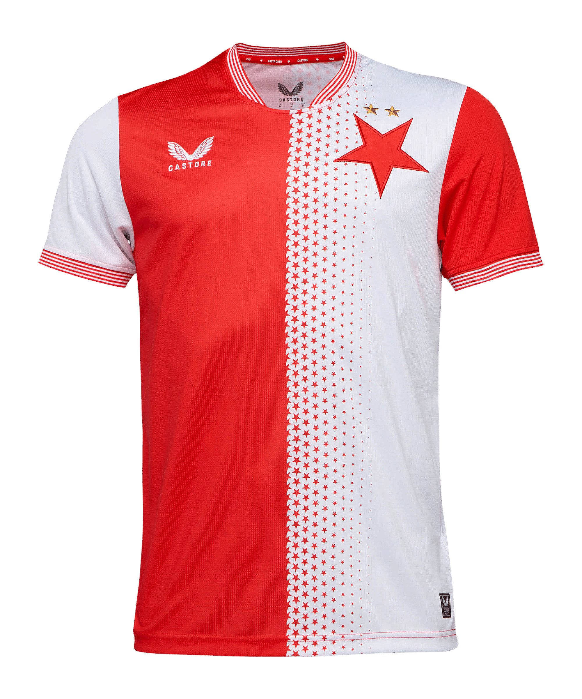 Castore Fußballtrikot Castore SK Slavia Prag Trikot Home 2025/2026 Weiß Teamsport