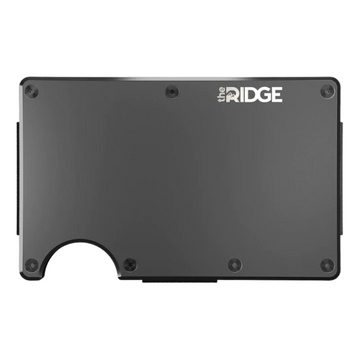 The Ridge Kartenetui Aluminium Gunmetal, kratzfeste Oberfläche, bis zu 12 Karten ohne auszuleiern, minimalistisches Design, RFID geschützt