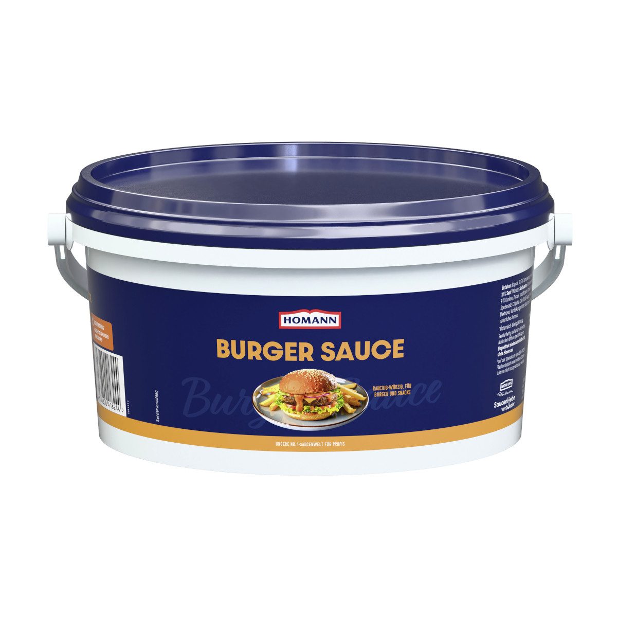 Homann Saucen, Homann Burgersauce cremige Textur rauchig-würzige Note Packung 3000g