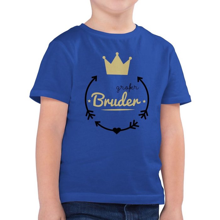 Shirtracer T-Shirt Großer Bruder - Krone - Geschwister Bruder und Schwester - Jungen Kinder T-Shirt t shirt bruder - geschwister shirts kinder - t-shirt printing