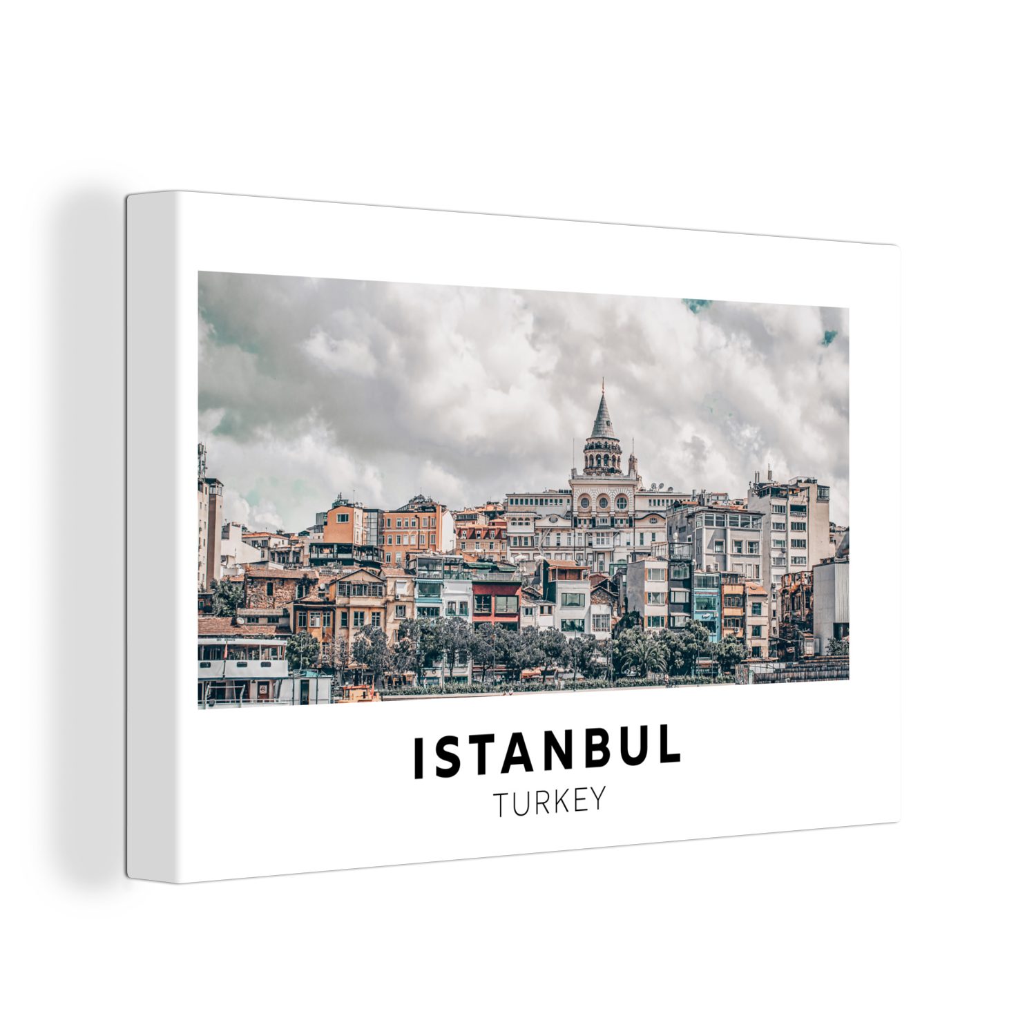 OneMillionCanvasses® Leinwandbild Istanbul - Türkei - Architektur, (1 St), Wandbild Leinwandbilder, Aufhängefertig, Wanddeko, 30x20 cm