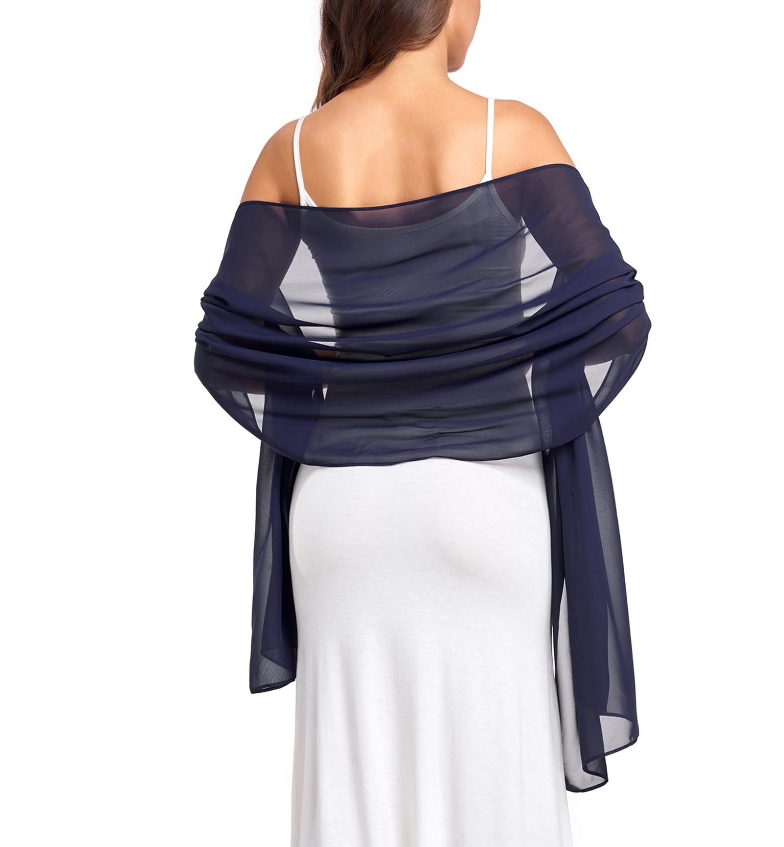 Coonoor Modeschal Eleganter Chiffon-Schal für Damen – Weiche Stola, (1-St), für Abendkleider, Hochzeiten & festliche Anlässe – Bild 2 von 5