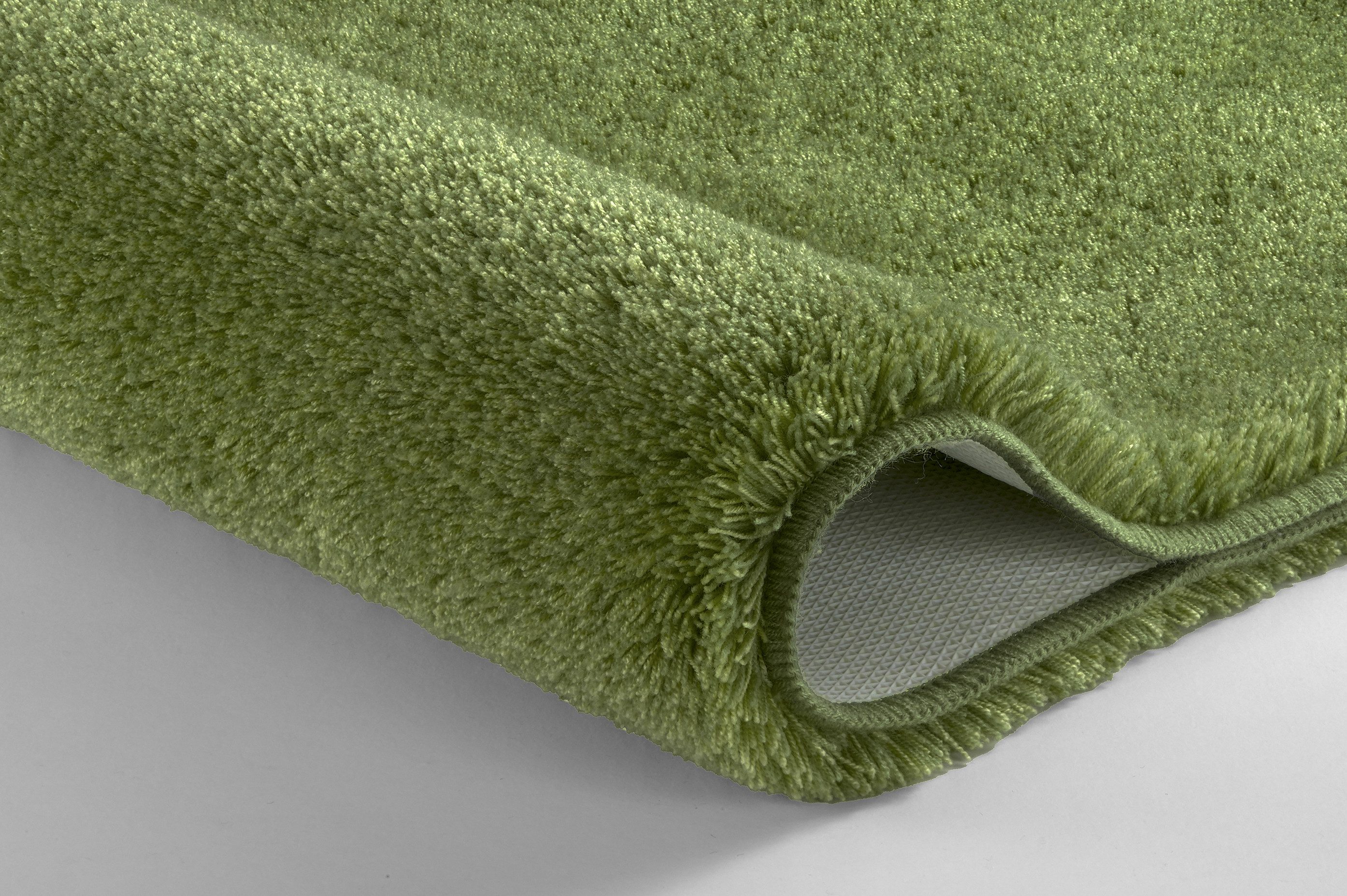 Kleine Wolke Badematte RELAX, Badvorleger, Badezimmer Teppich, Höhe 30 mm, rutschhemmend beschichtet, fußbodenheizungsgeeignet, Polyacryl, WC-Deckelbezug, WC-Deckelbezug, Badteppich, meliert, rechteckig, rund & als Set erhältlich
