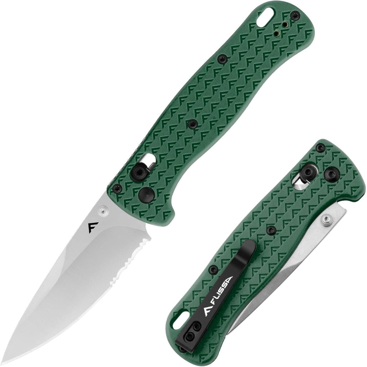 LuxusKollektion Taschenmesser Taschenmesser Klappmesser AUS8 Edelstahl Taschenclip EDC Grün
