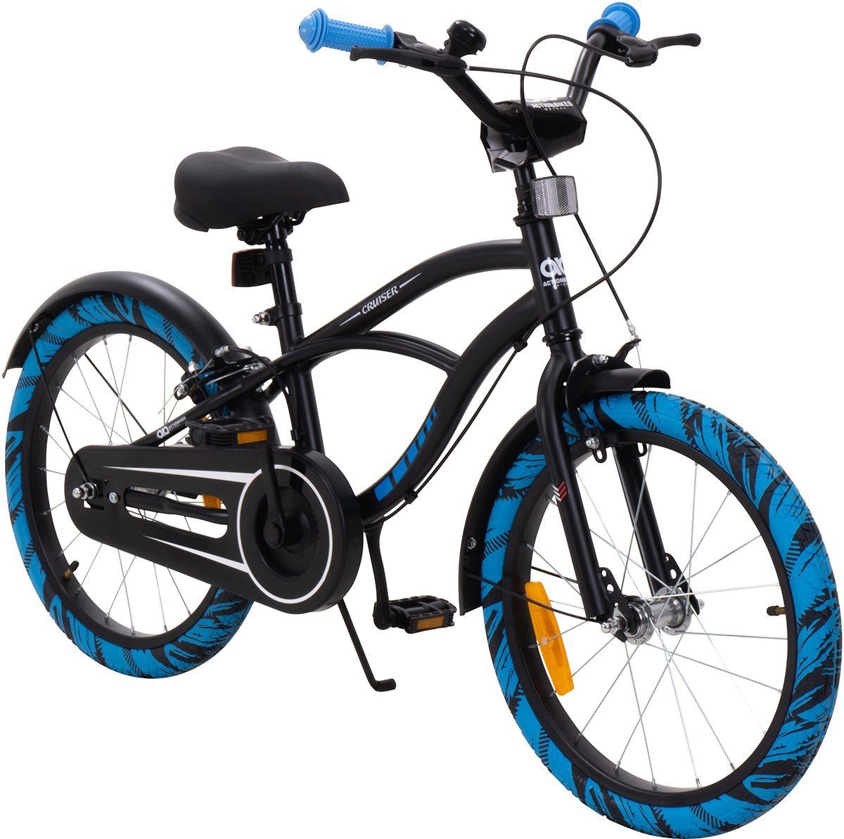 Actionbikes Motors Kinderfahrrad »Cruiser 18 Zoll«, 1 Gang, ohne Schaltung, Kinderfahrrad 18