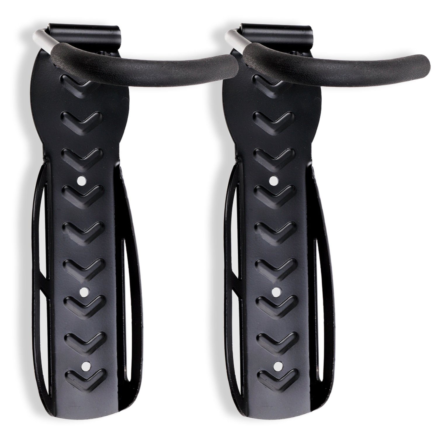 Fahrradwandhalterung Schramm® 2 Stück Fahrradhalter Wandhalterung in 6 Farben wählbar Fahrradhalterung für 2 Fahrräder Wandhalterungen Wand Halterungen Halterung Fahrradständer