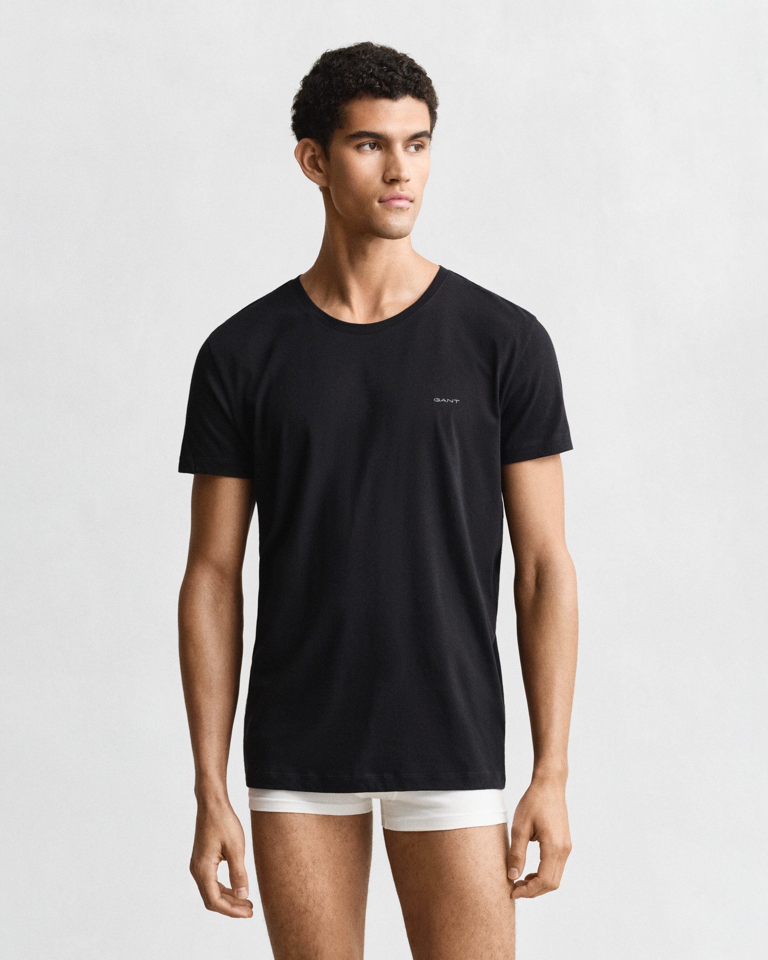 Gant Kurzarmshirt C-NECK T-SHIRT 2-PACK Mit Rundhalsausschnitt