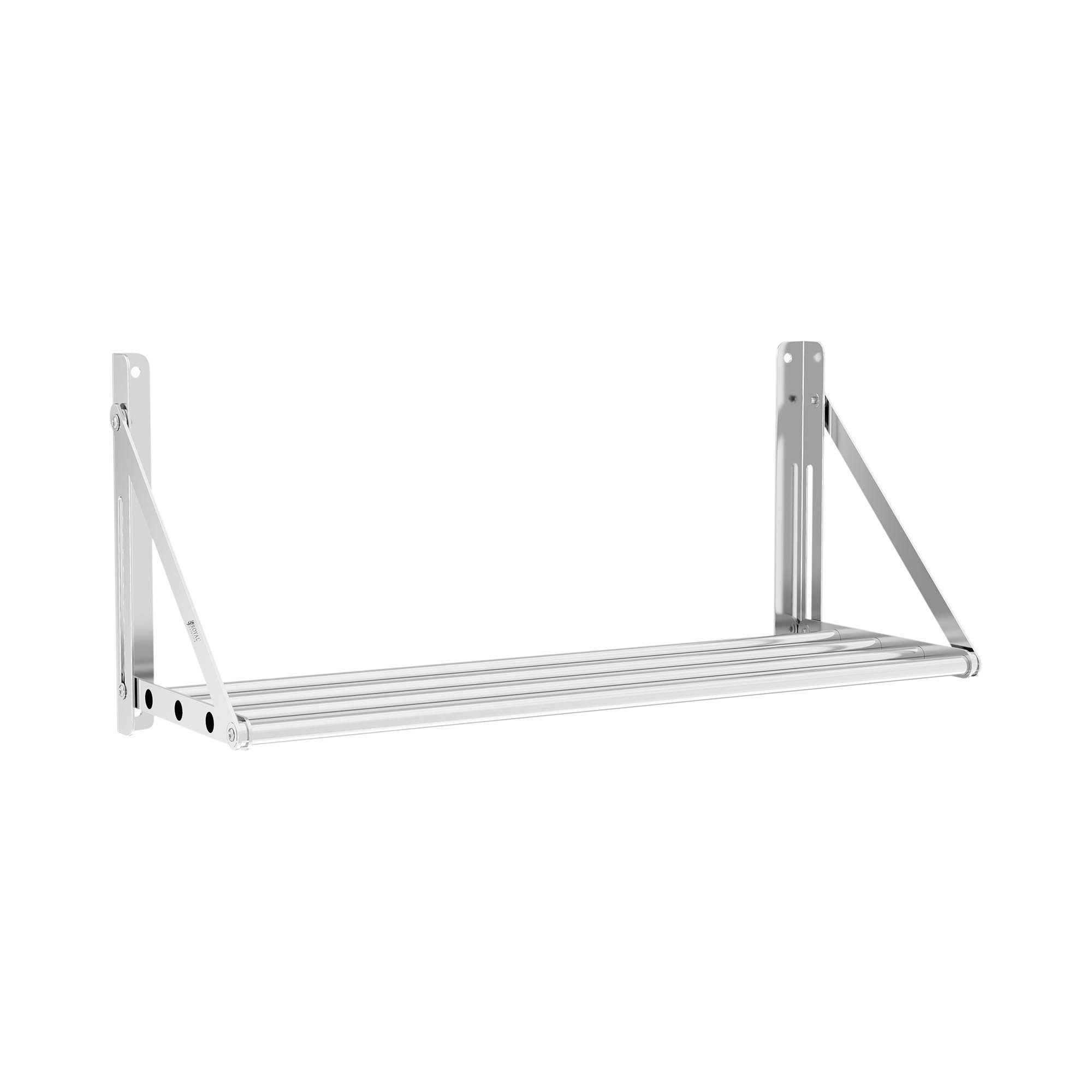 Royal Catering Hängeregal Wandbord klappbar Stangendesign 40 kg Wandregal 80 x 30 cm Küchenregal, verschiedene Größen
