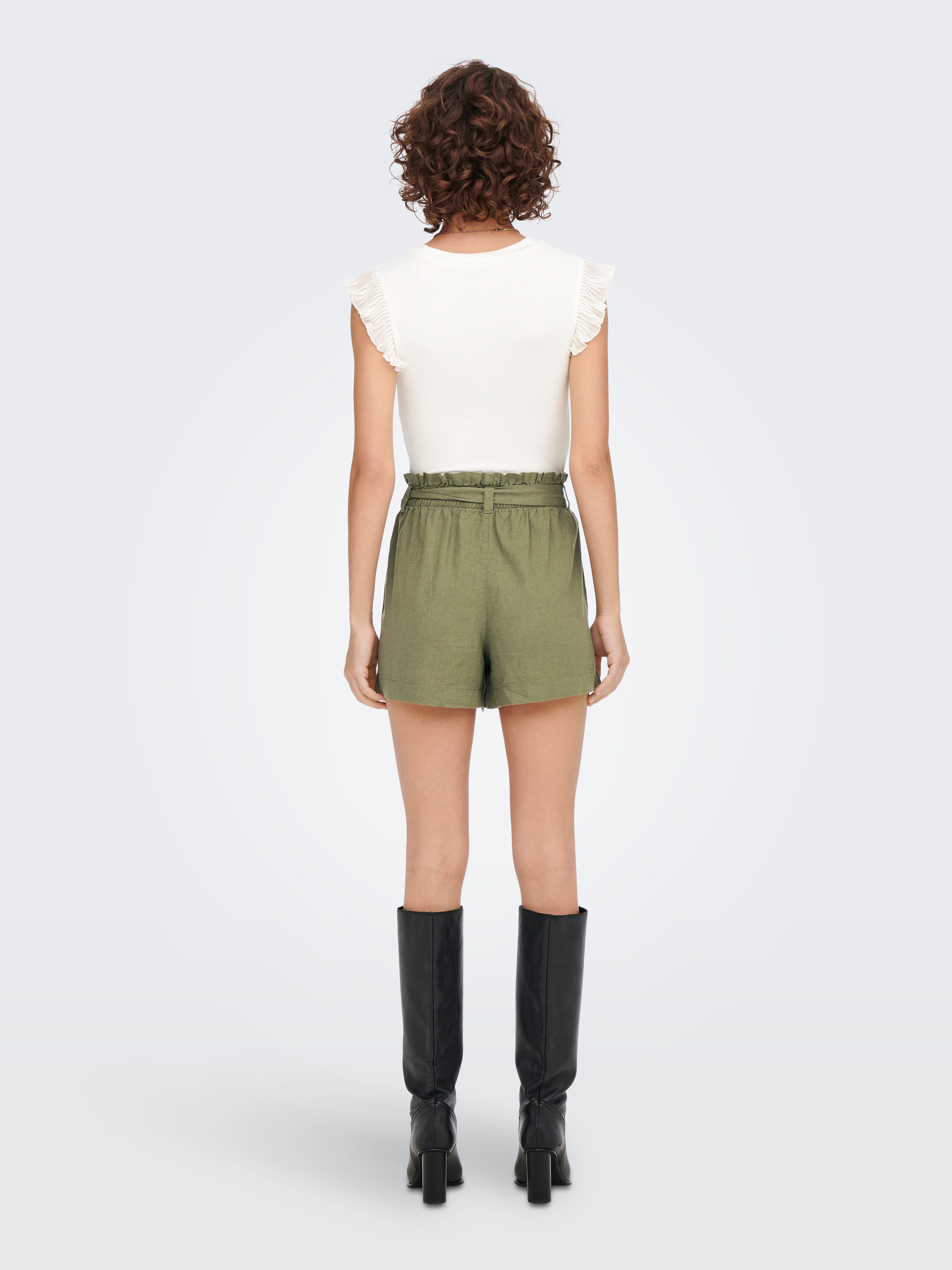 JDY Shorts JDYSAY MW LINEN SHORTS WVN NOOS