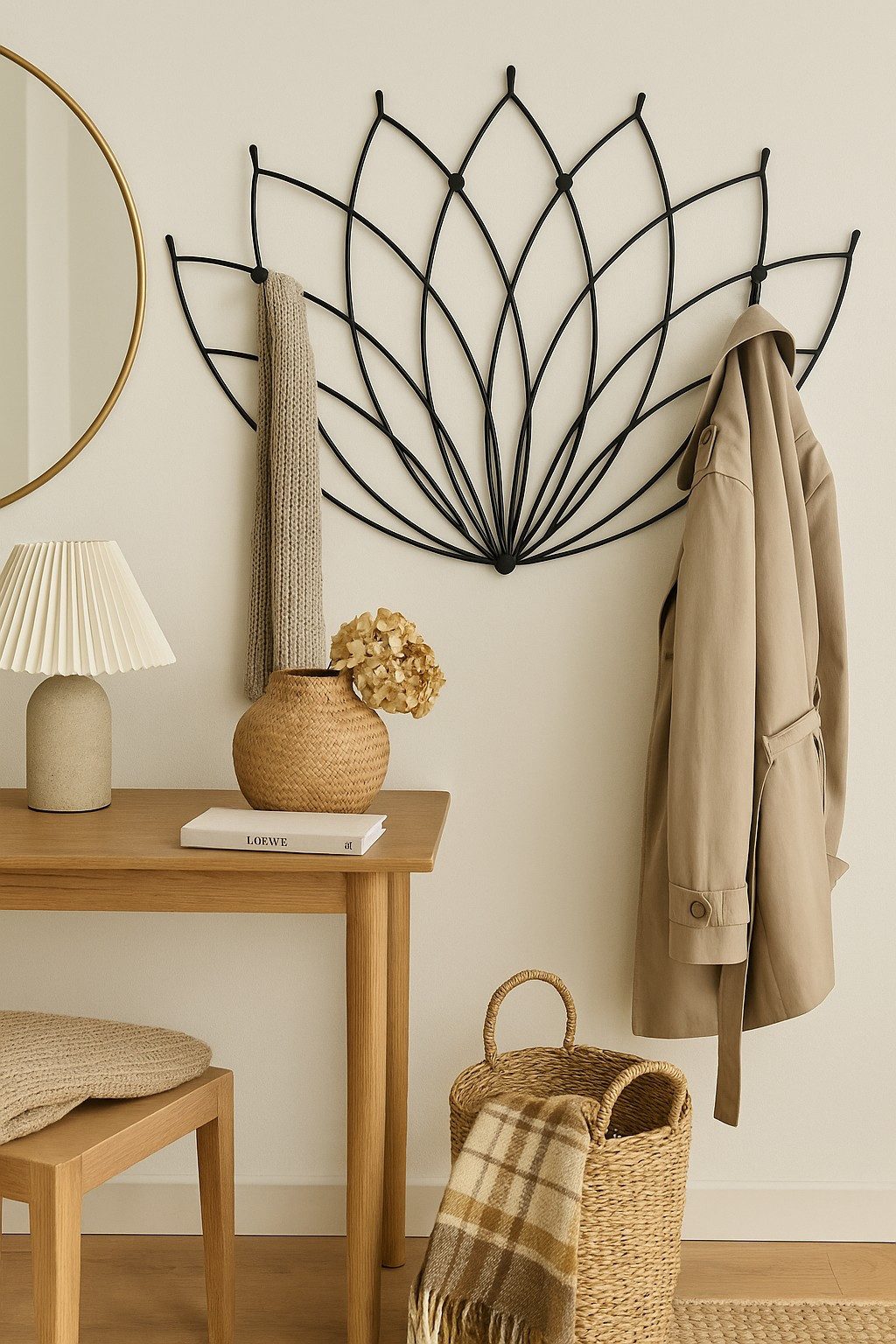 moebel-direkt-online Wandgarderobe Lotos (Design-Garderobe), aus Metall günstig online kaufen