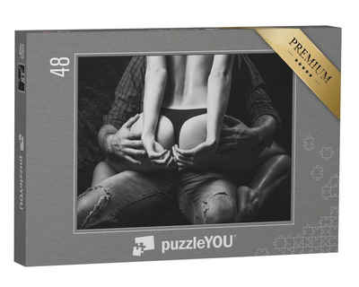 puzzleYOU Puzzle Erotische Kunst: Sie sitzt auf seinem Schoß, 48 Puzzleteile, puzzleYOU-Kollektionen Erotik