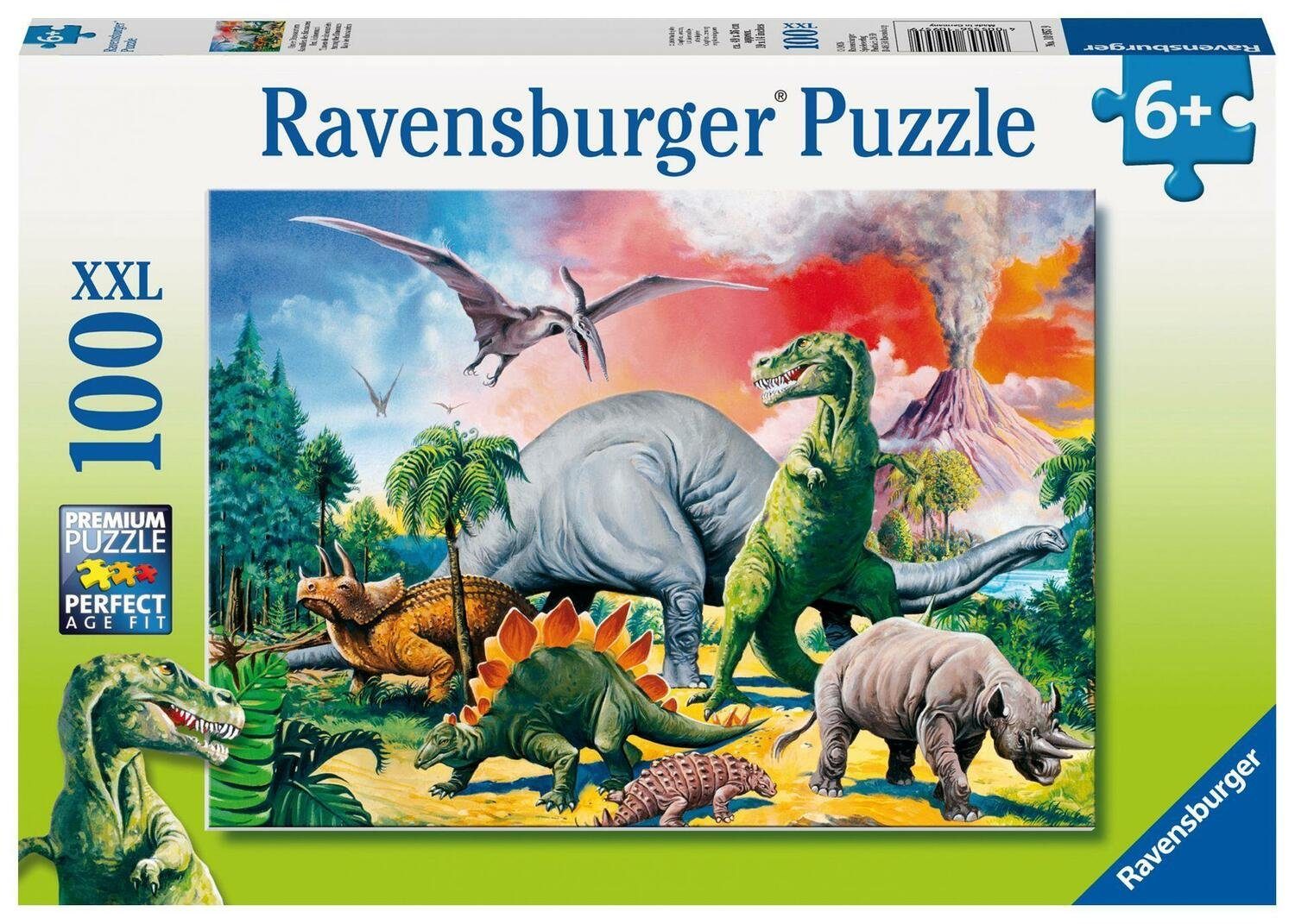 Ravensburger Puzzle Unter Dinosauriern. Puzzleteile 100 Teile Puzzle 100 XXL