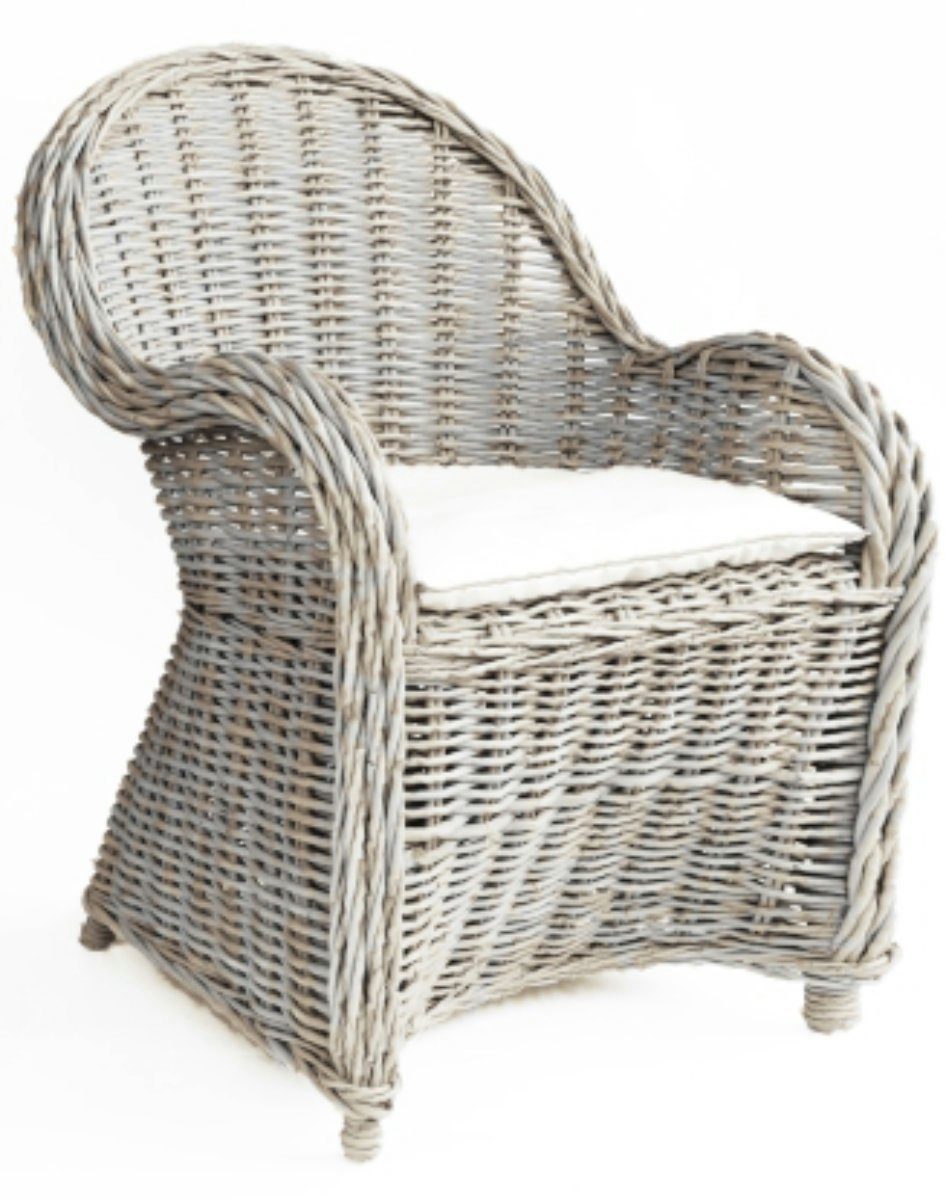 der Leeden Kunststoffuntersetzer Loungesessel mit Kissen 901966, Rattan Van