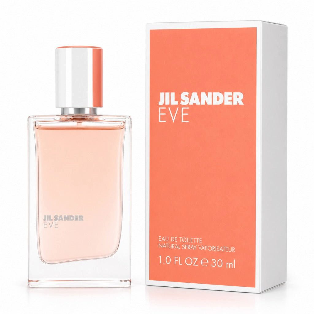 JIL SANDER Duft-Set EVE EDT – Blumig Frisch + Parfümzerstäuber (leer)