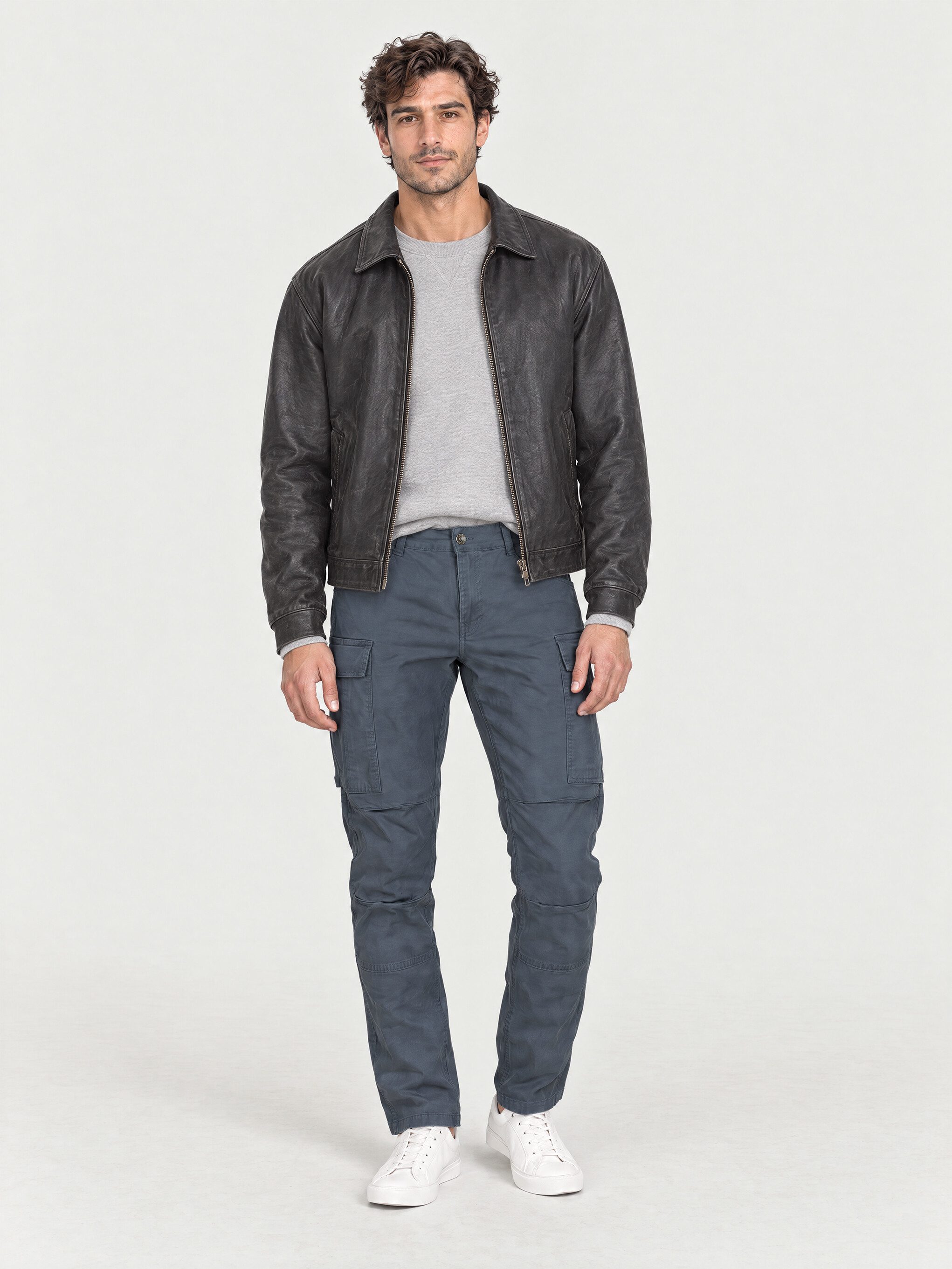 Yazubi Cargohose elegante Cargo Chino mit Stretch Slim Fit Herren Hosen für Männer, Cargohosen & Cargopants, 7 Taschen – Bild 4 von 5