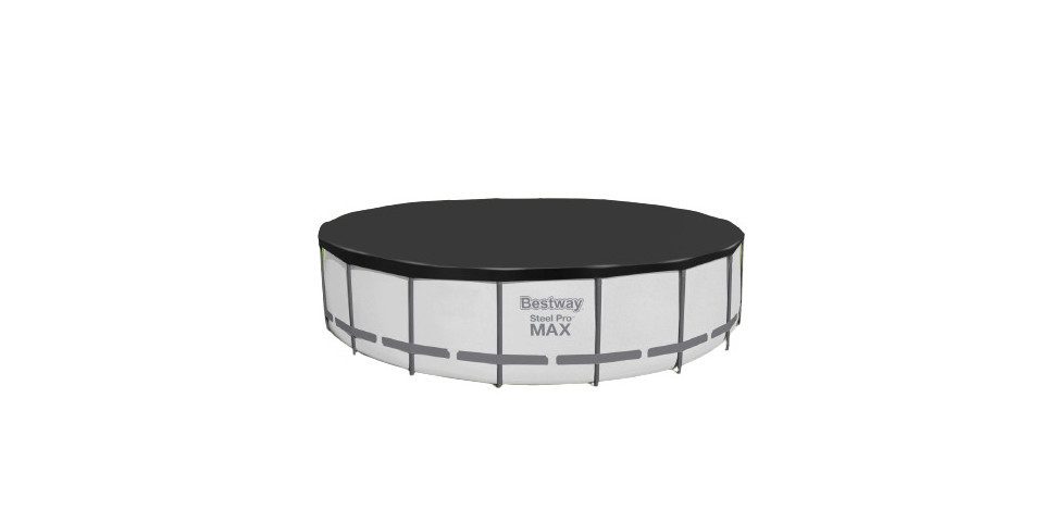 Pool-Abdeckplane Bestway Abdeckplane PVC Flowclear schwarz Ø 555 cm