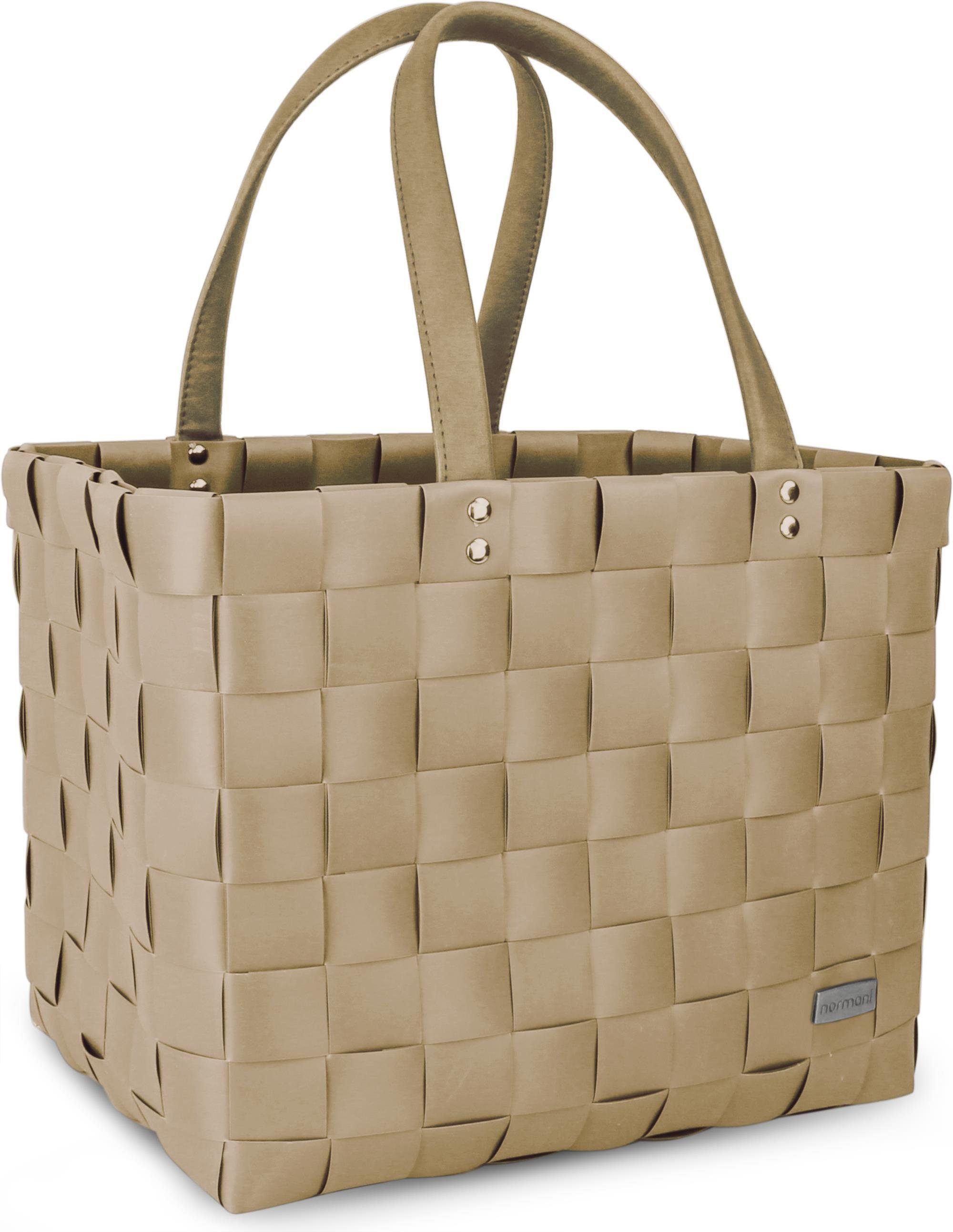 normani Einkaufskorb Einkaufskorb mit PU-Henkeln, 20 l, pflegeleichtes Mate günstig online kaufen