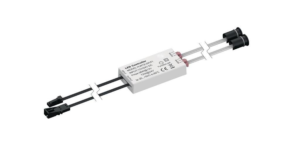 L&S Möbelbeschlag Mini IR-Sensorschalter switch 24 V 24 V Länge 60 mm 72 W weiß