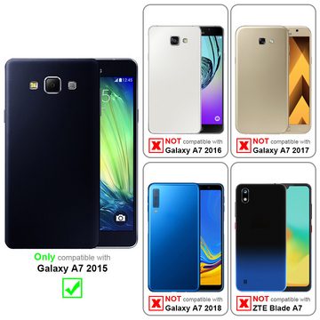 Cadorabo Handyhülle Samsung Galaxy A7 2015 Samsung Galaxy A7 2015, Handy Schutzhülle - Hülle - Robustes Hard Cover Back Case Bumper