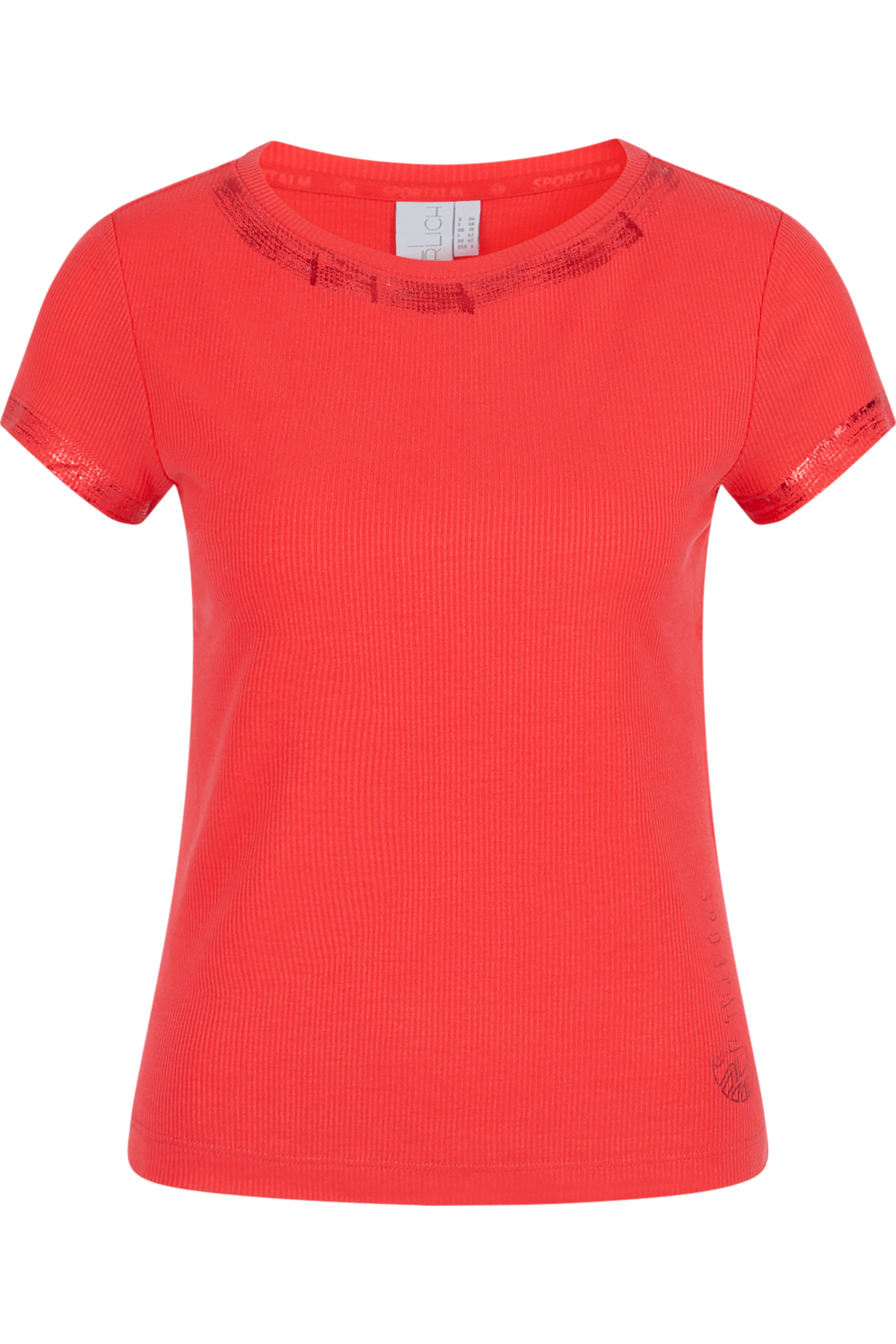 Sportalm Kitzbühel Rundhalsshirt mit Folienglanz günstig online kaufen