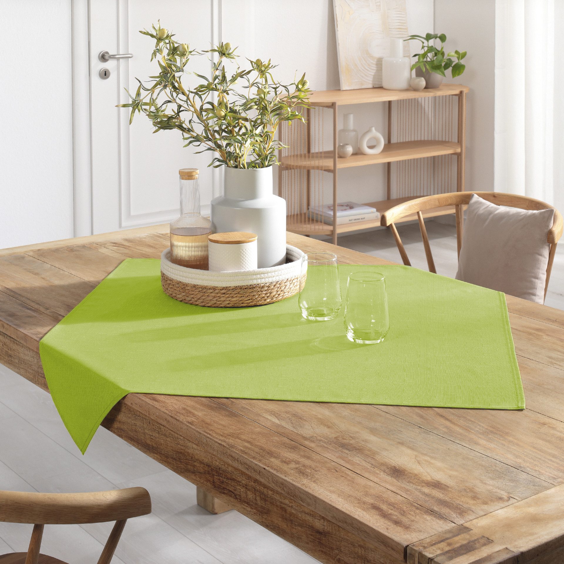 Delindo Lifestyle Tischdecke WIEN HOME abwaschbar (1-tlg), Leinenstruktur m günstig online kaufen