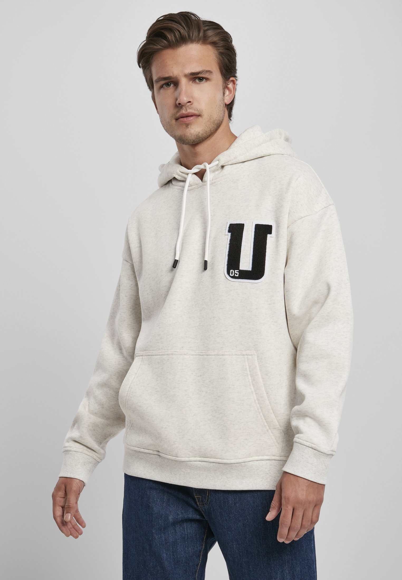 URBAN CLASSICS Sweater Männer Oversized Frottee Patch Hoody (1-tlg)