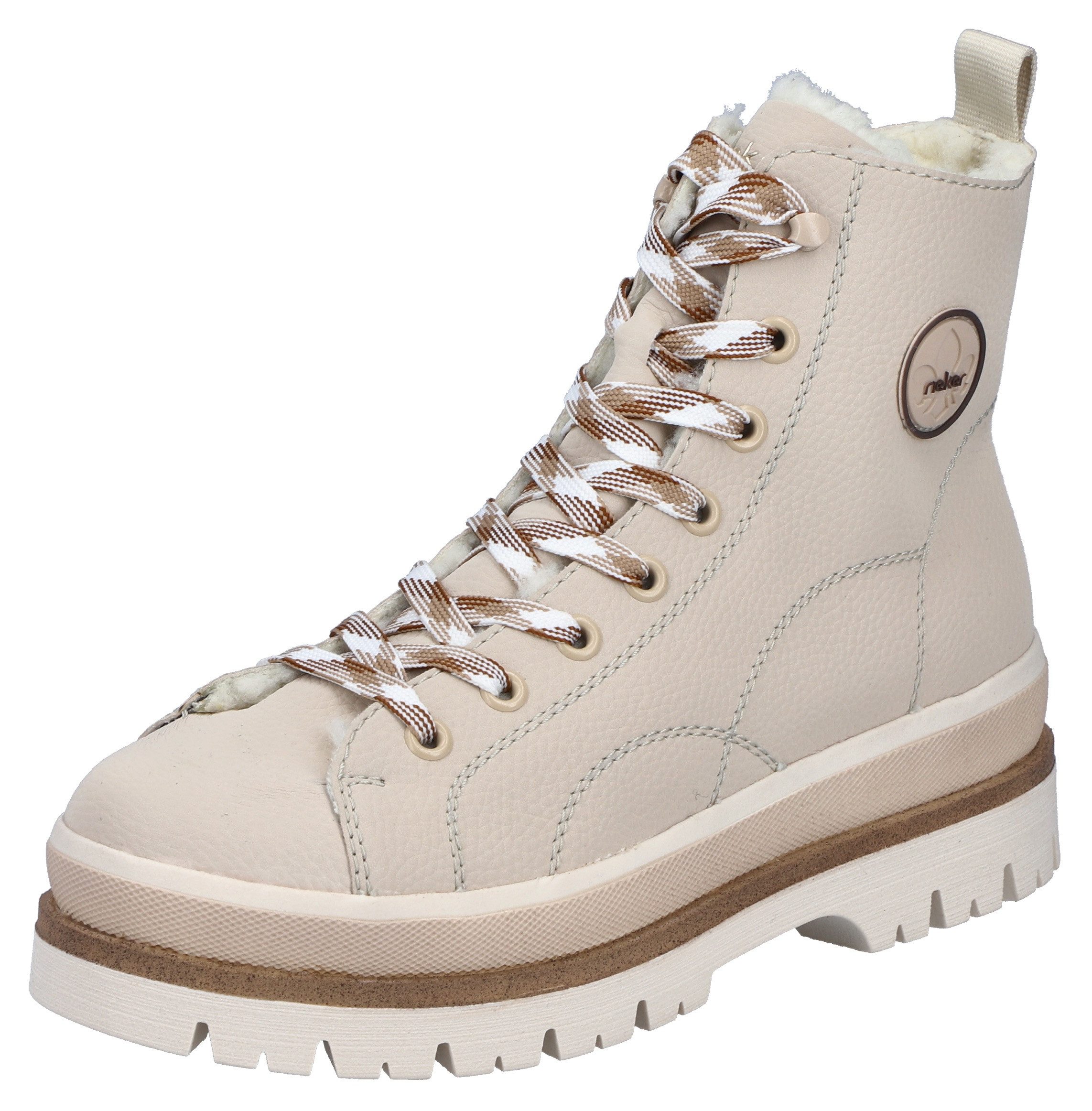 Rieker Winterstiefelette Plateauboots, Schnürboots, Profilsohle, mit Warmfu günstig online kaufen