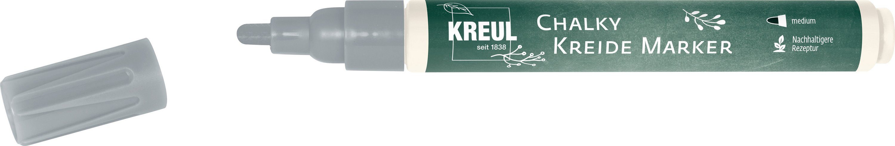 Kreul Kreidemarker Chalky, 2-3mm Strichstärke Silver Show