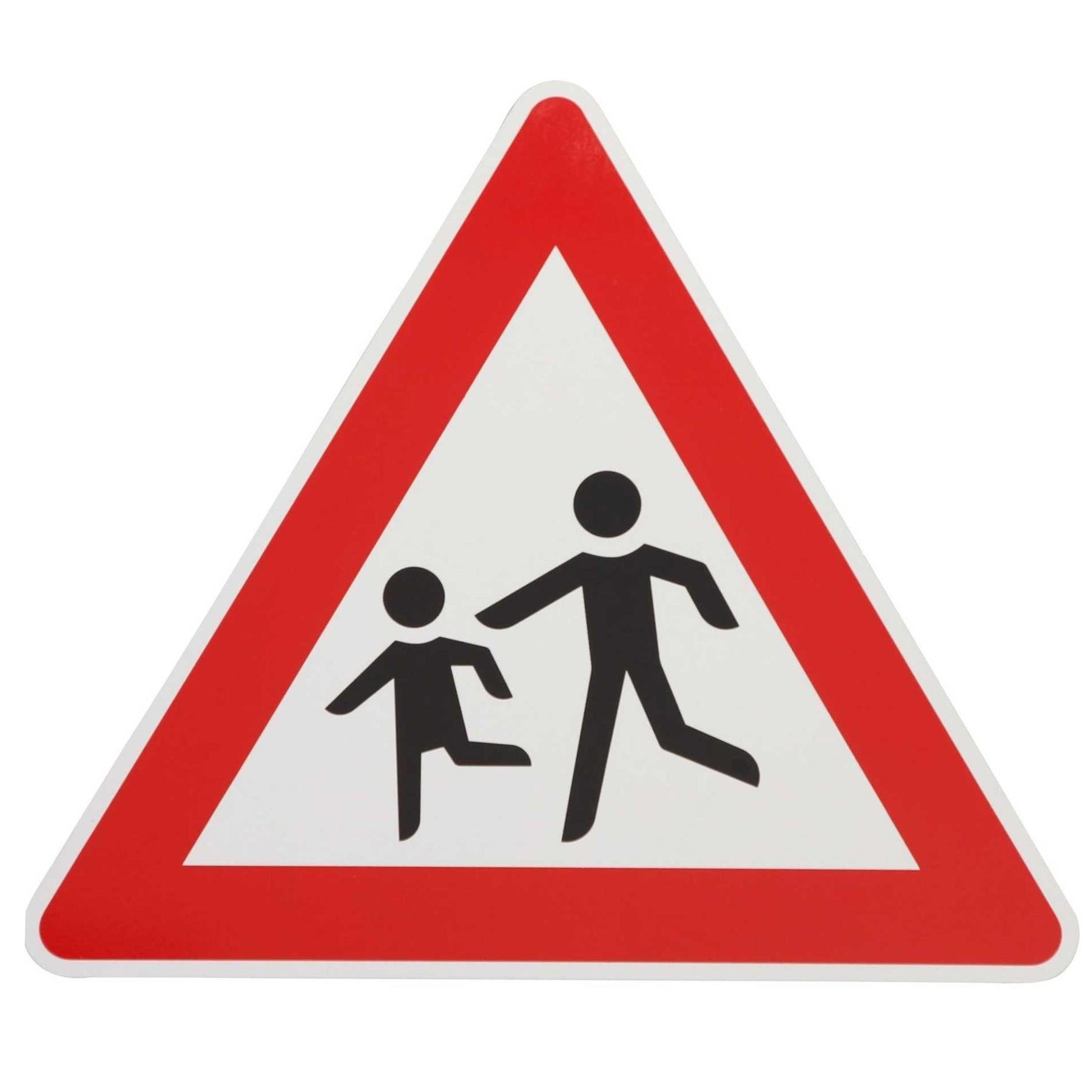 BauSupermarkt24 Verkehrsschild Verkehrszeichen Nr. 136-10 " Achtung Kinder " rechts