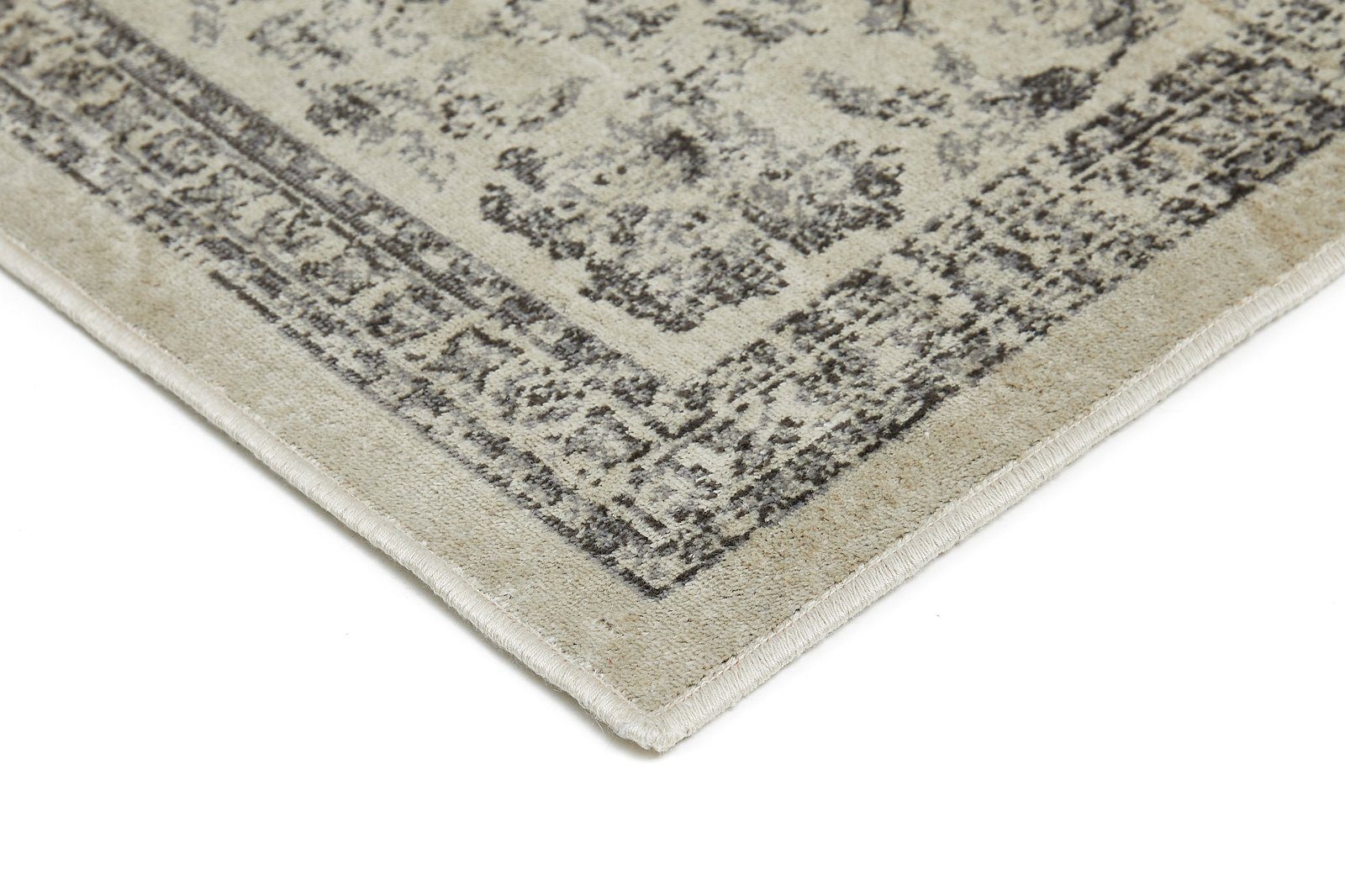 Orientteppich Ojoun, onloom, rechteckig, 3.5 mm, Kurzflor, Höhe: Beige-Grau pflegeleicht Vintage