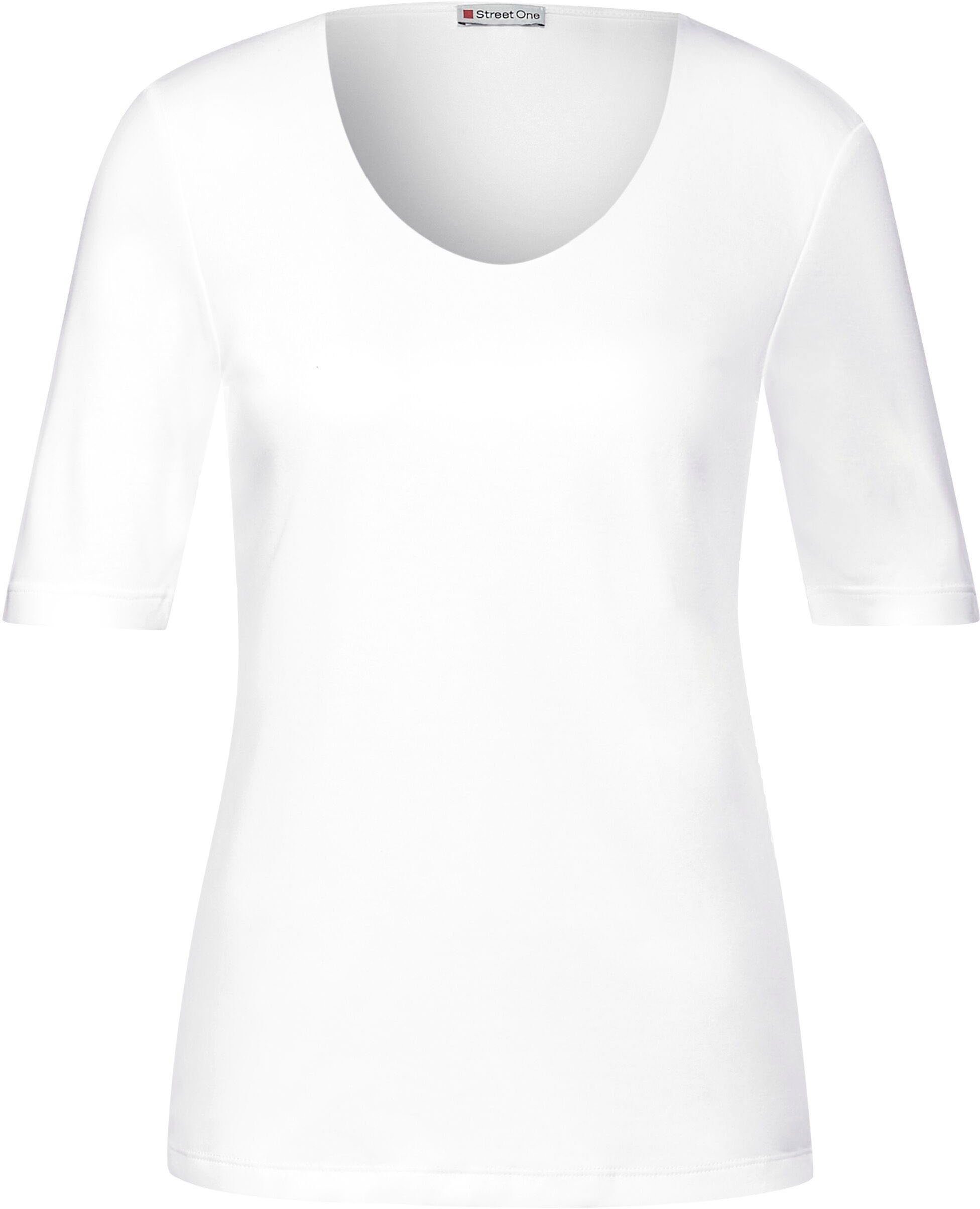 STREET ONE im Basic Style White T-Shirt