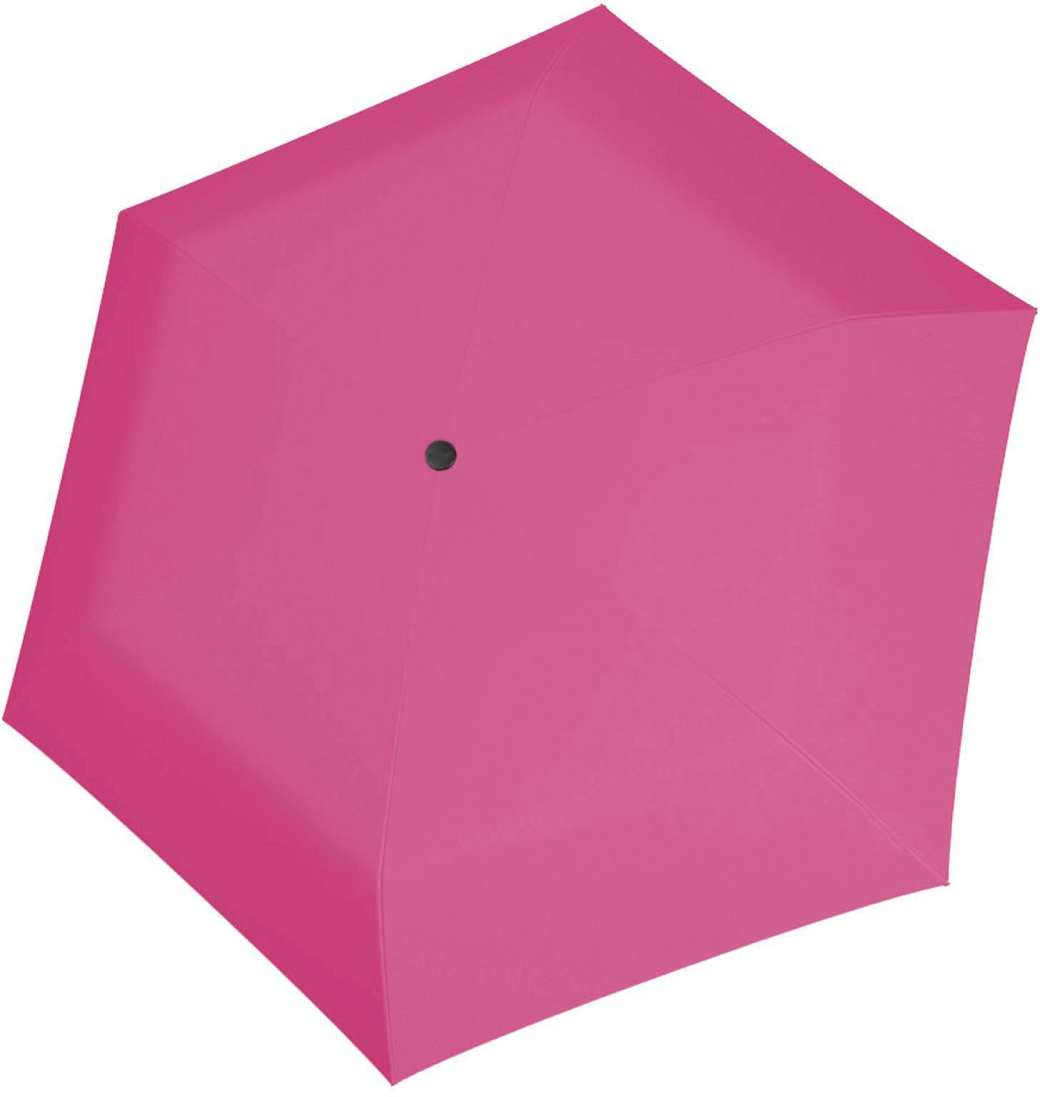 Slim, Micro derby pink Taschenregenschirm