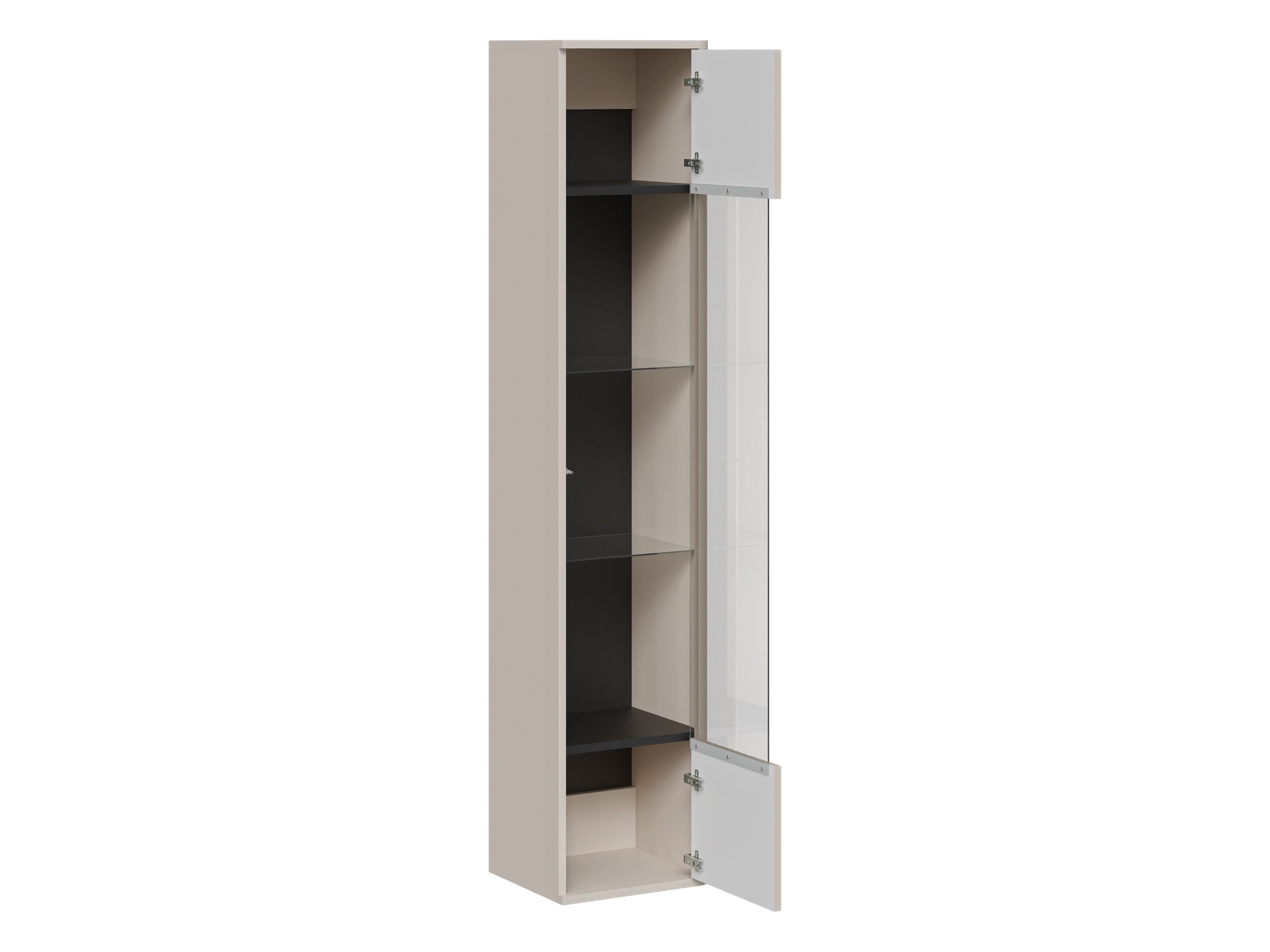 MIRJAN24 Vitrine Philippe (mit Drehtür) Gehärtetes Glas 4 mm, 36x31x164 cm – Bild 4 von 5