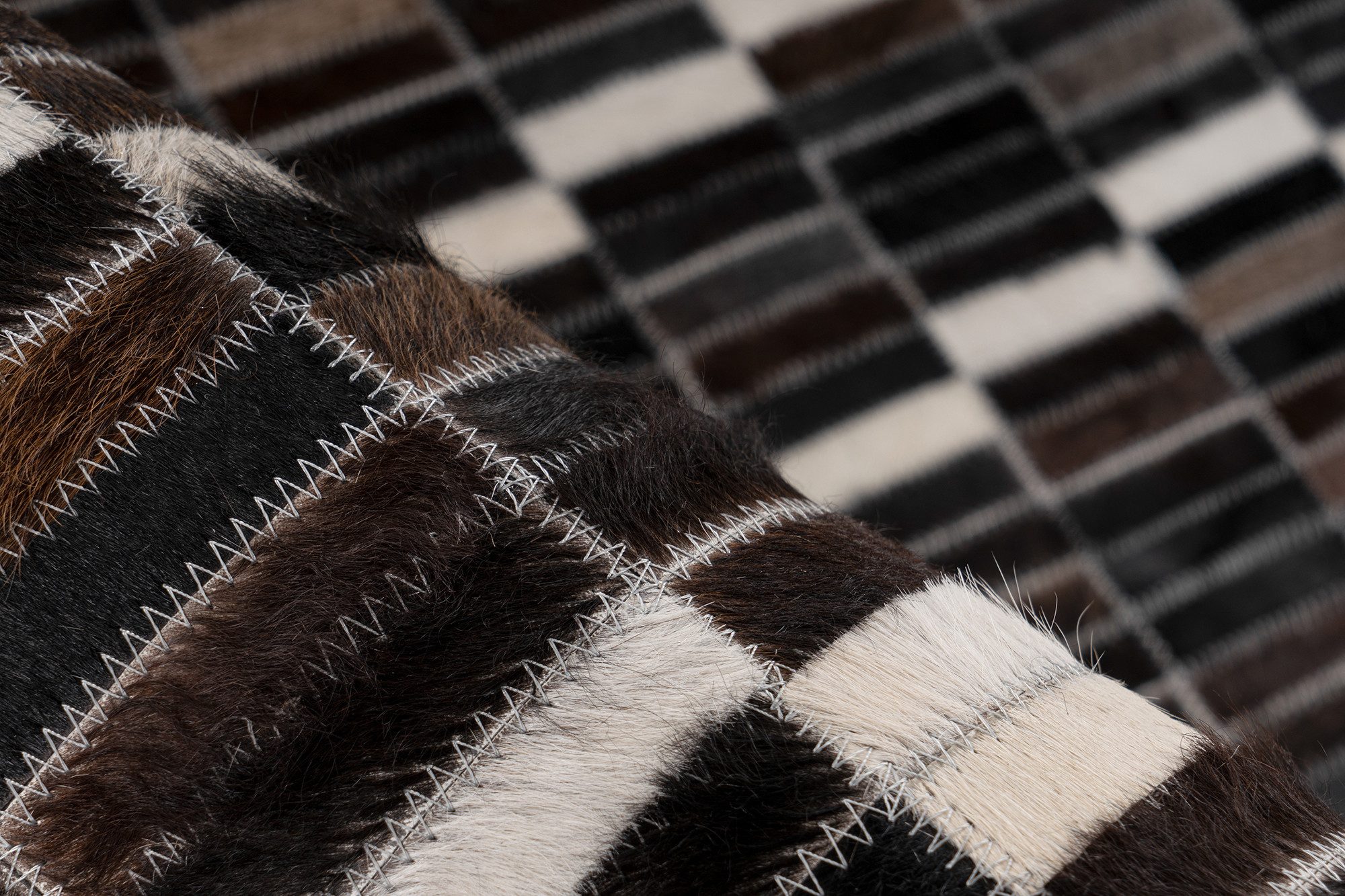 Padiro Teppich Lavin 125, rechteckig, Höhe: 8 mm, Handgenähtes und hochwertig verarbeitetes Unikat