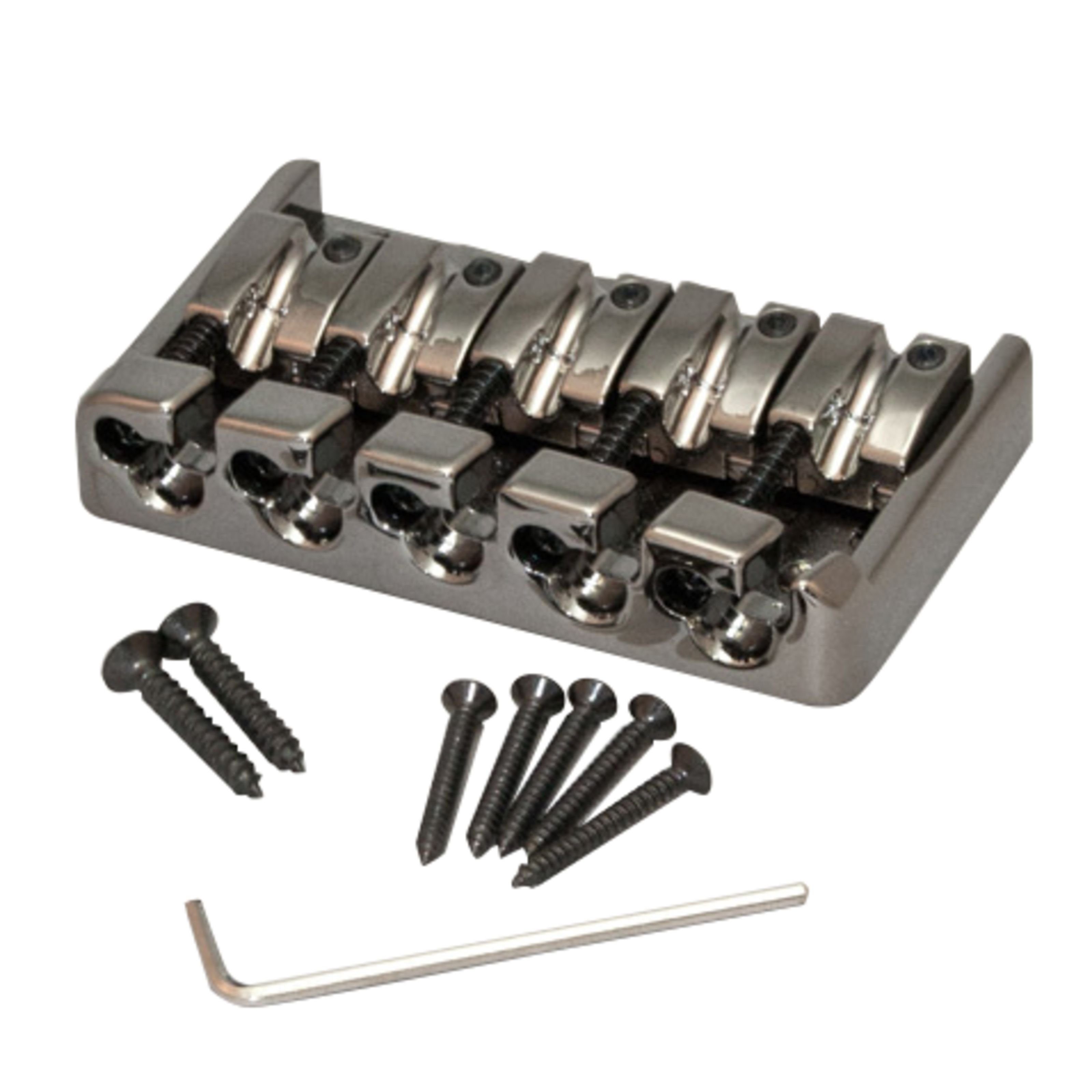 Ibanez E-Gitarre, ersatzteile für Gitarren, Brücken, Stege, Saitenhalter, 2BB4ACA026 Bass Bridge Set B305 Cosmo Black - Gitarren Ersatzteil