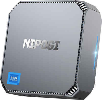 NiPoGi Mini-PC (Intel Celeron, ‎Intel UHD-Grafik 4K UHD Triple Display, 16 GB RAM, 512 GB HDD, 12th Gen Intel Alder Lake-N95 Mini PC with 4K UHD Windows 11 Pro)